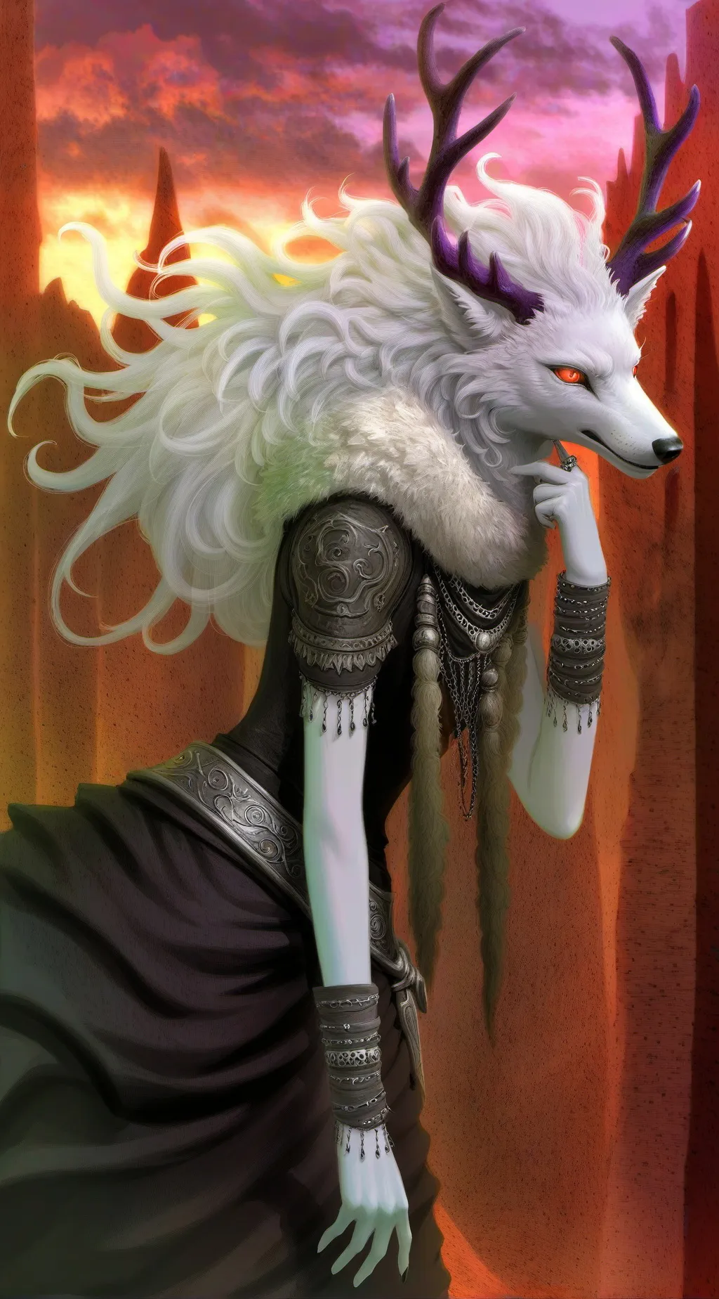 ai character: Loup-de-Feu background