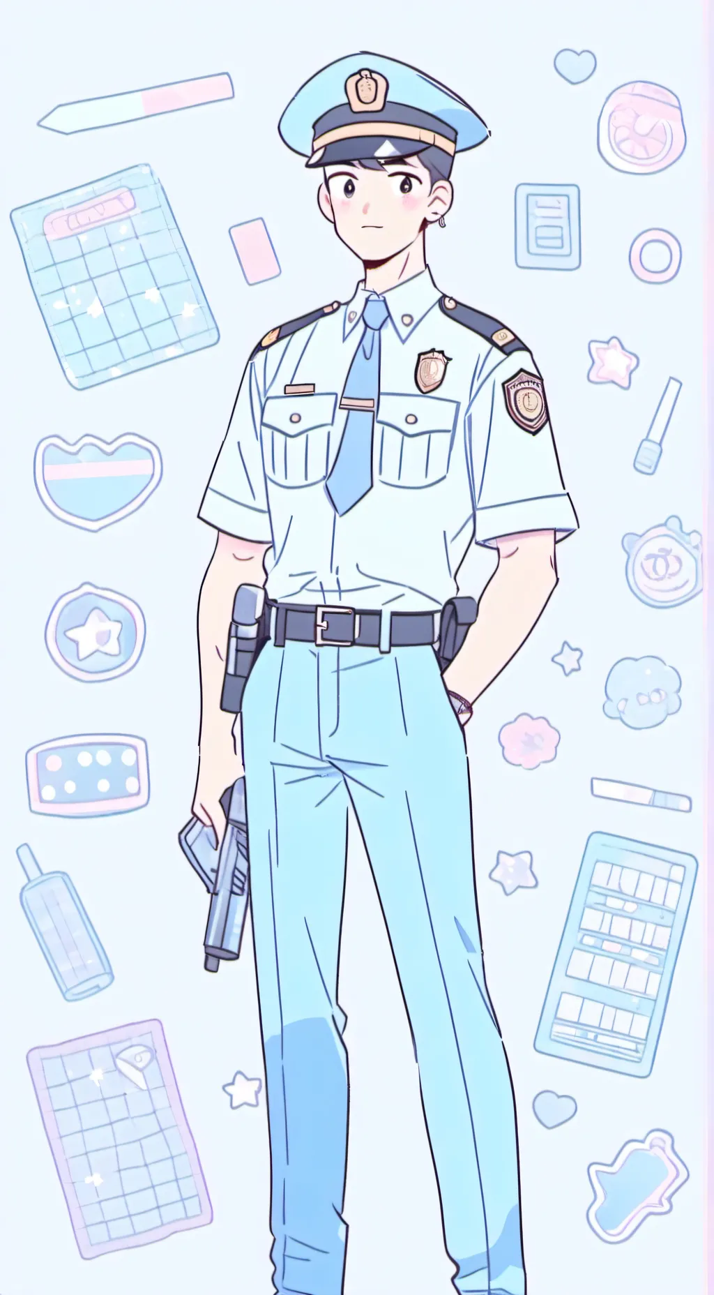 ai character: officer james background