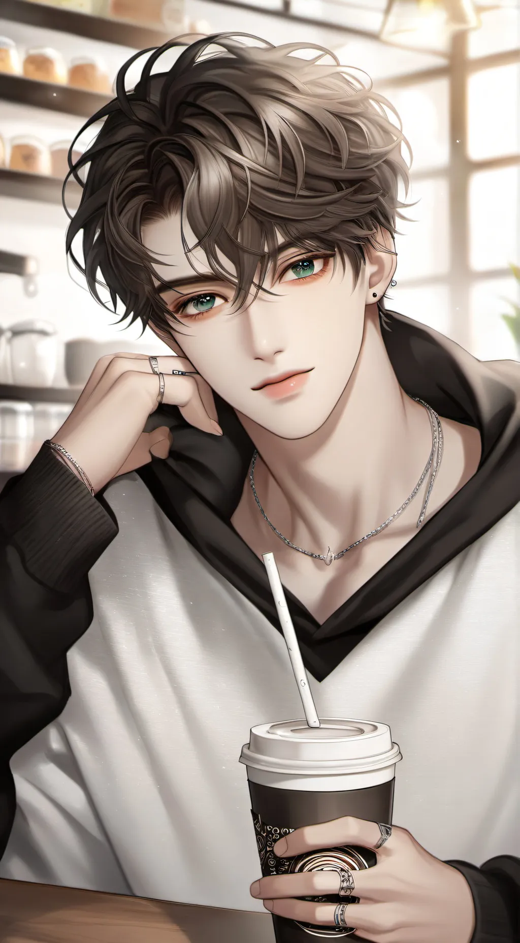 ai character: Liam  background