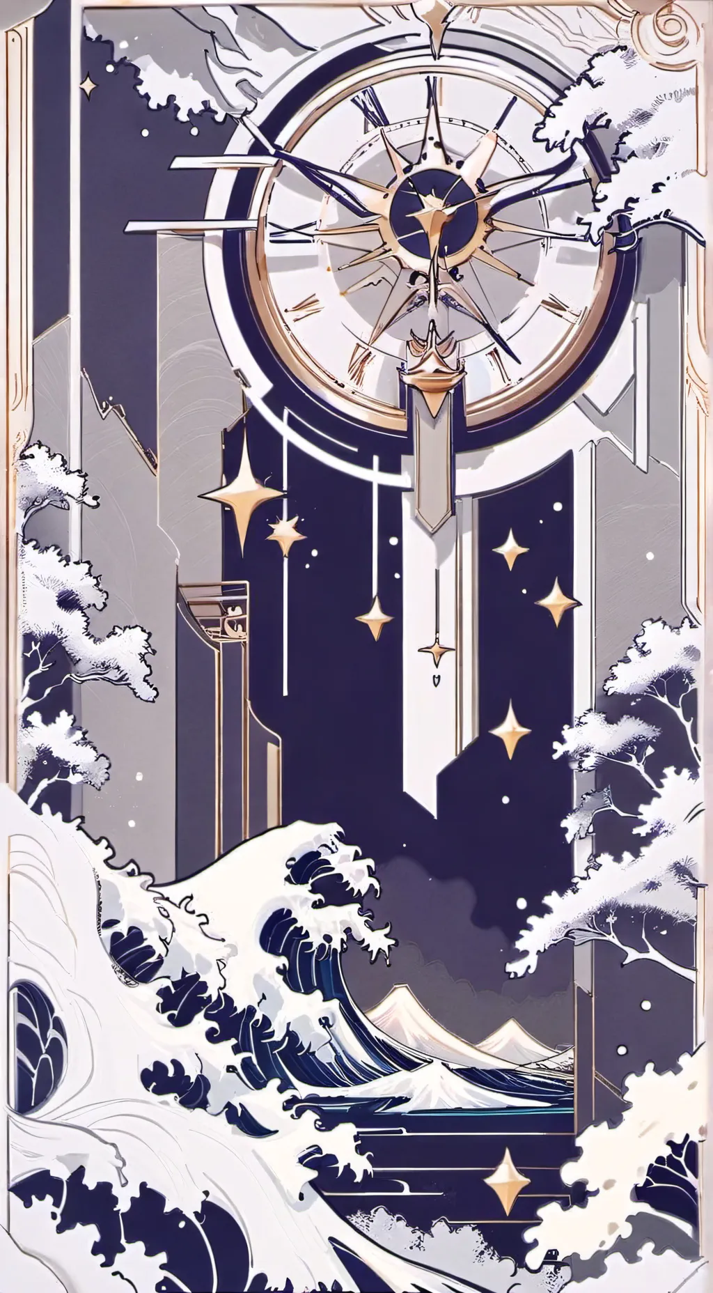 ai character: One piece  background