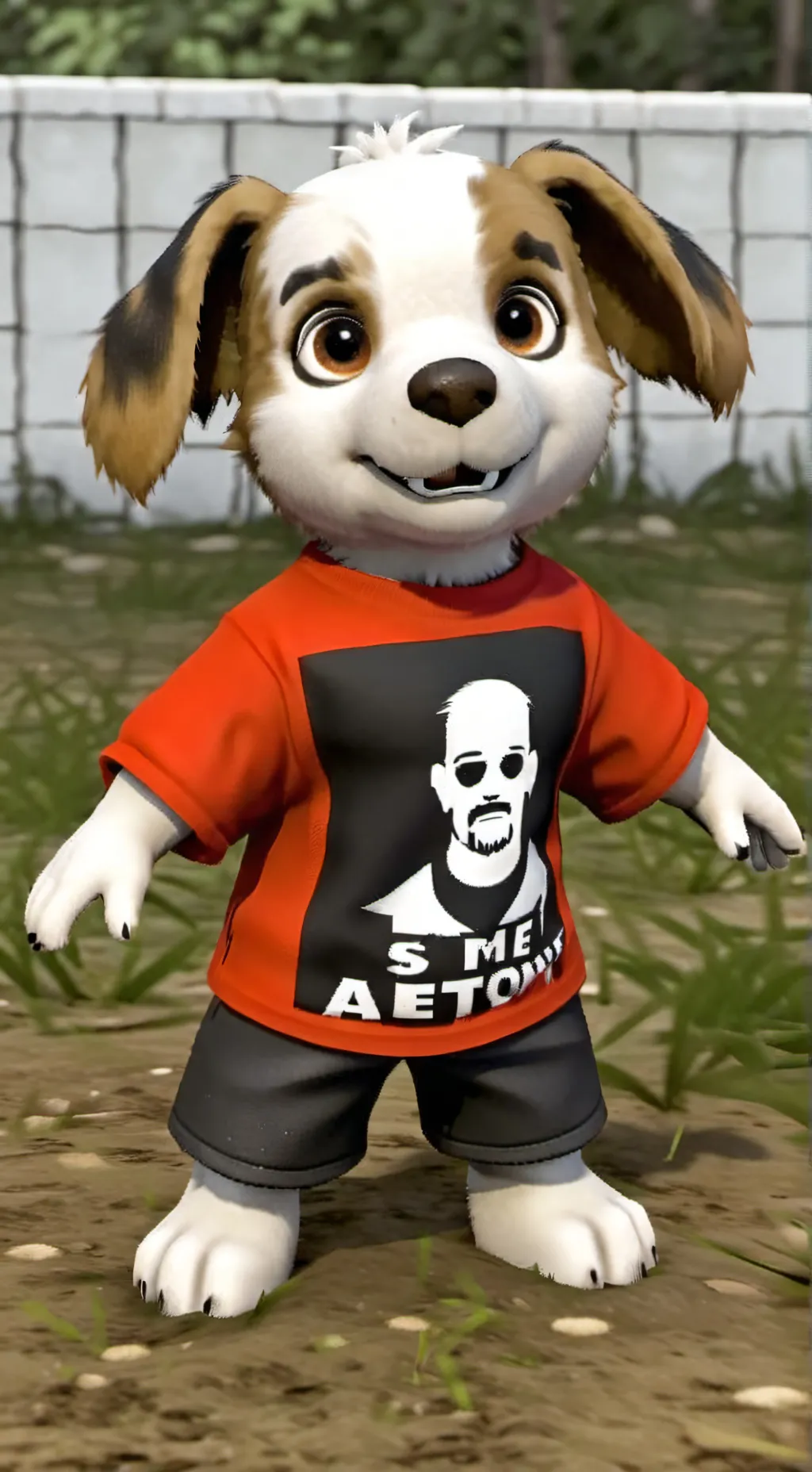 ai character: BAD PUPPY 😡 background