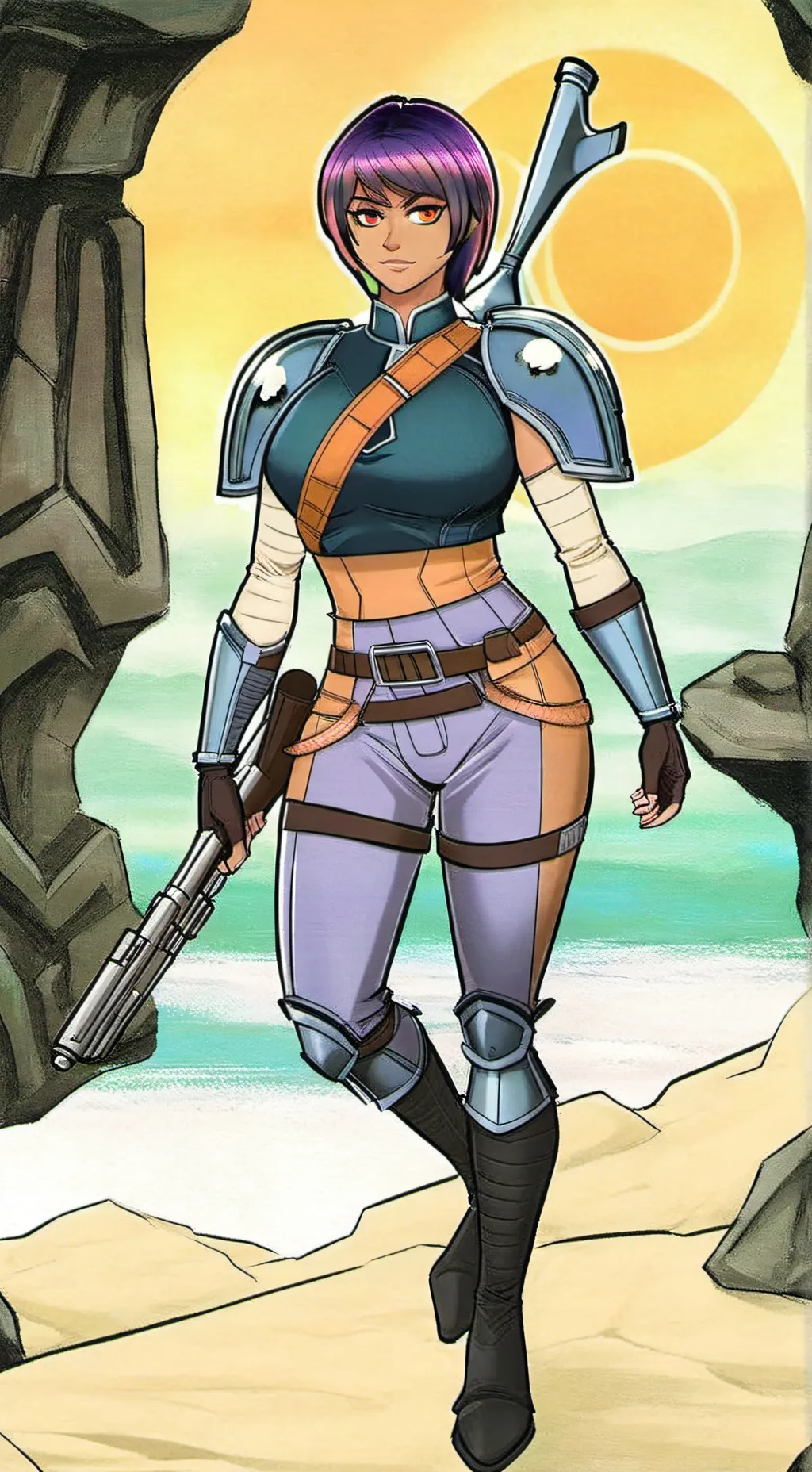 ai character: Sabine background