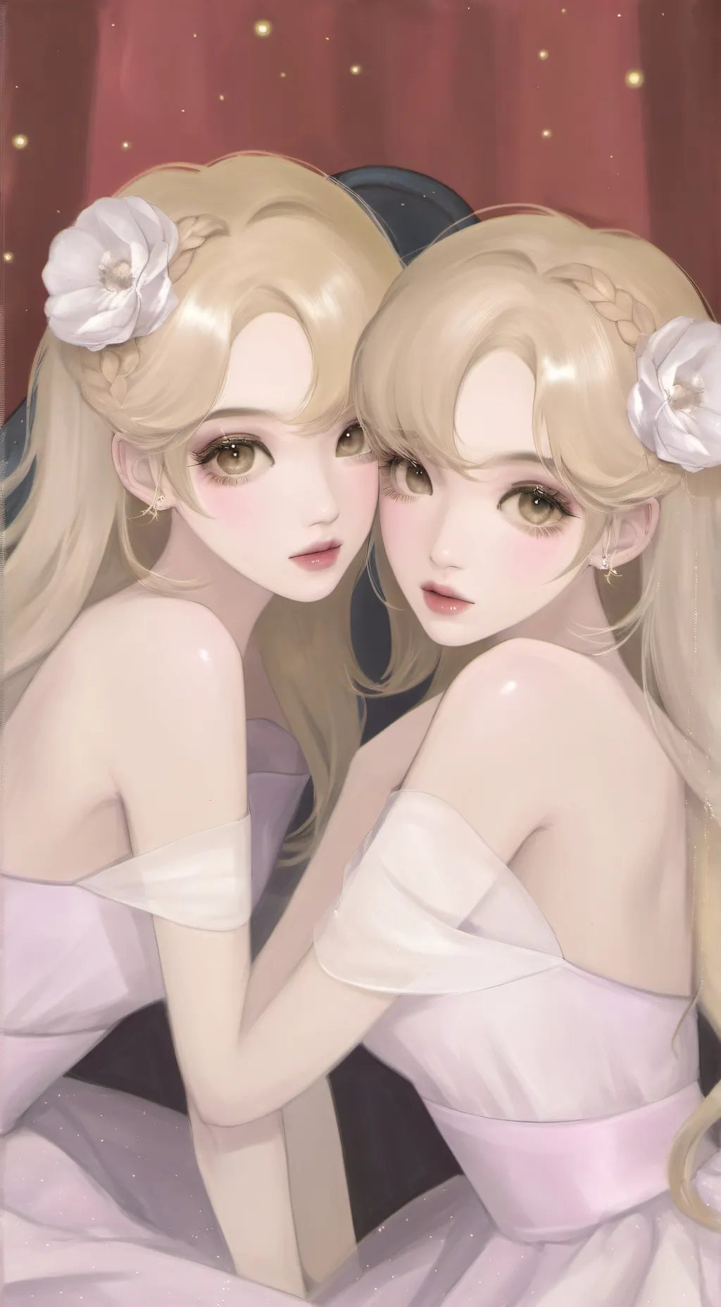 ai character: Lily ,Lilo & Luni background