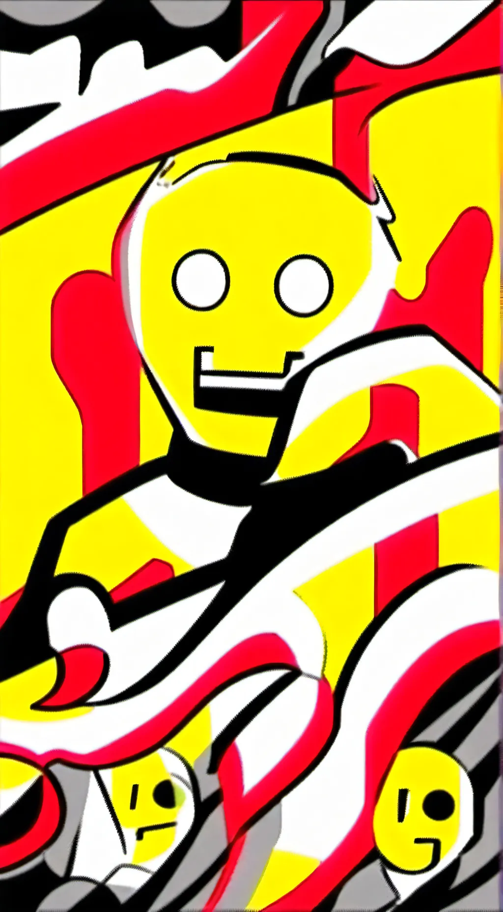 ai character: Roblox HQ background