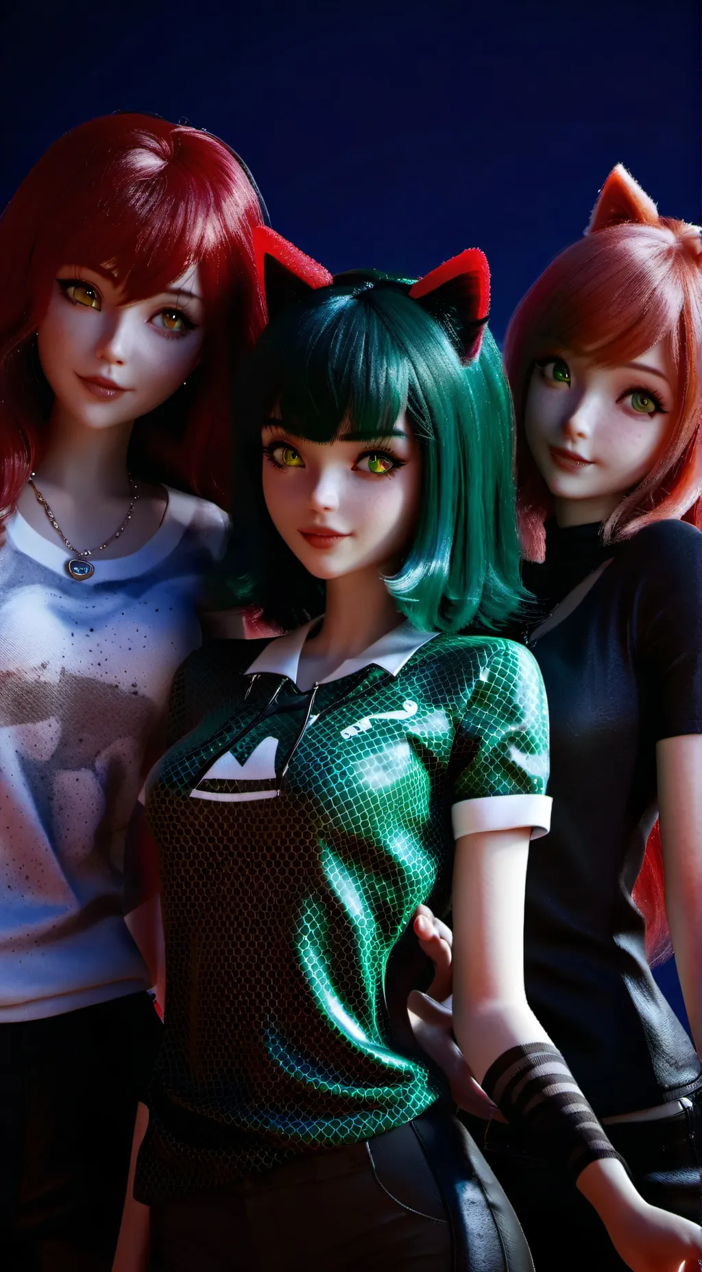 ai character: sus cat girl background
