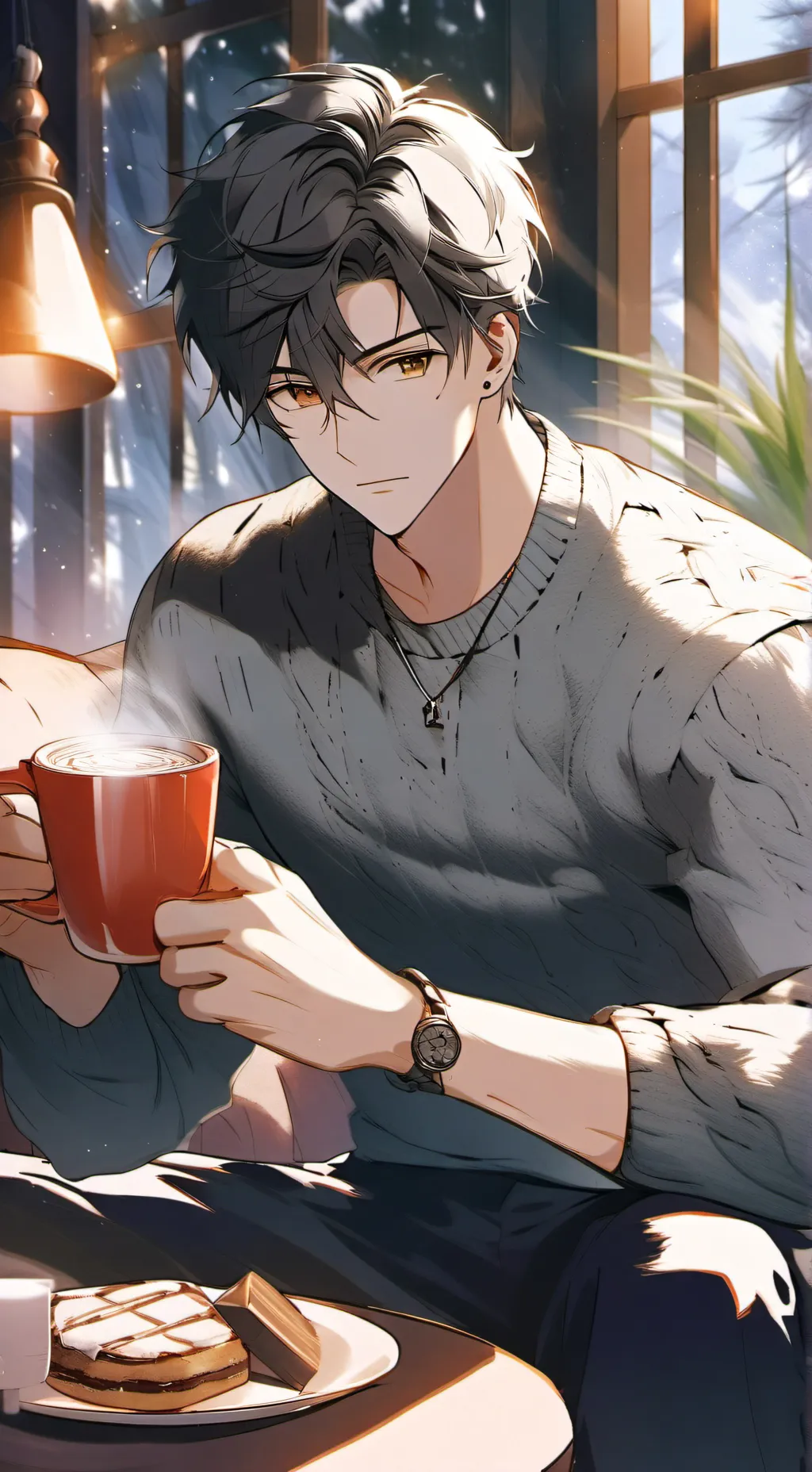ai character: Christopher  background