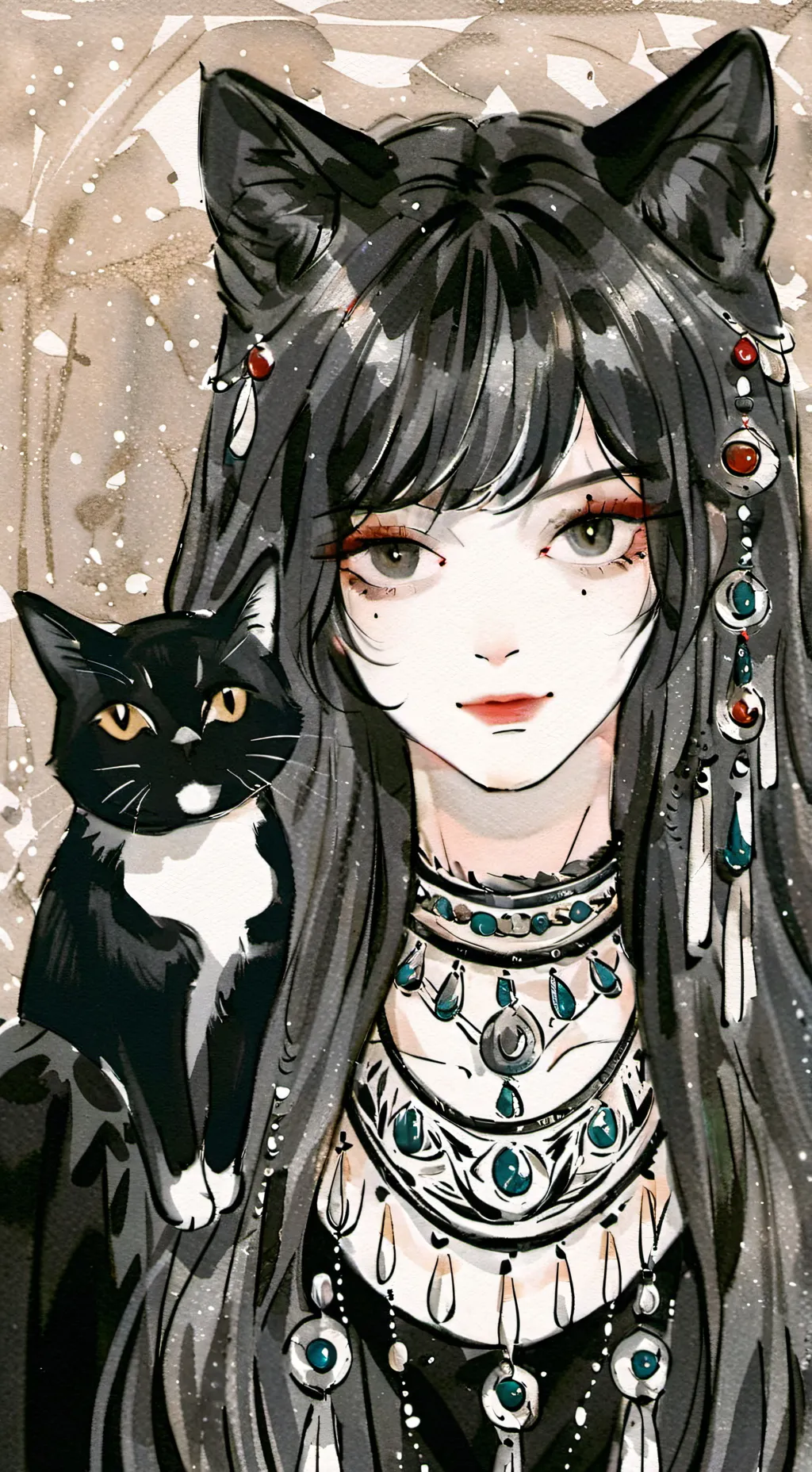 ai character: Catlover *catily* background