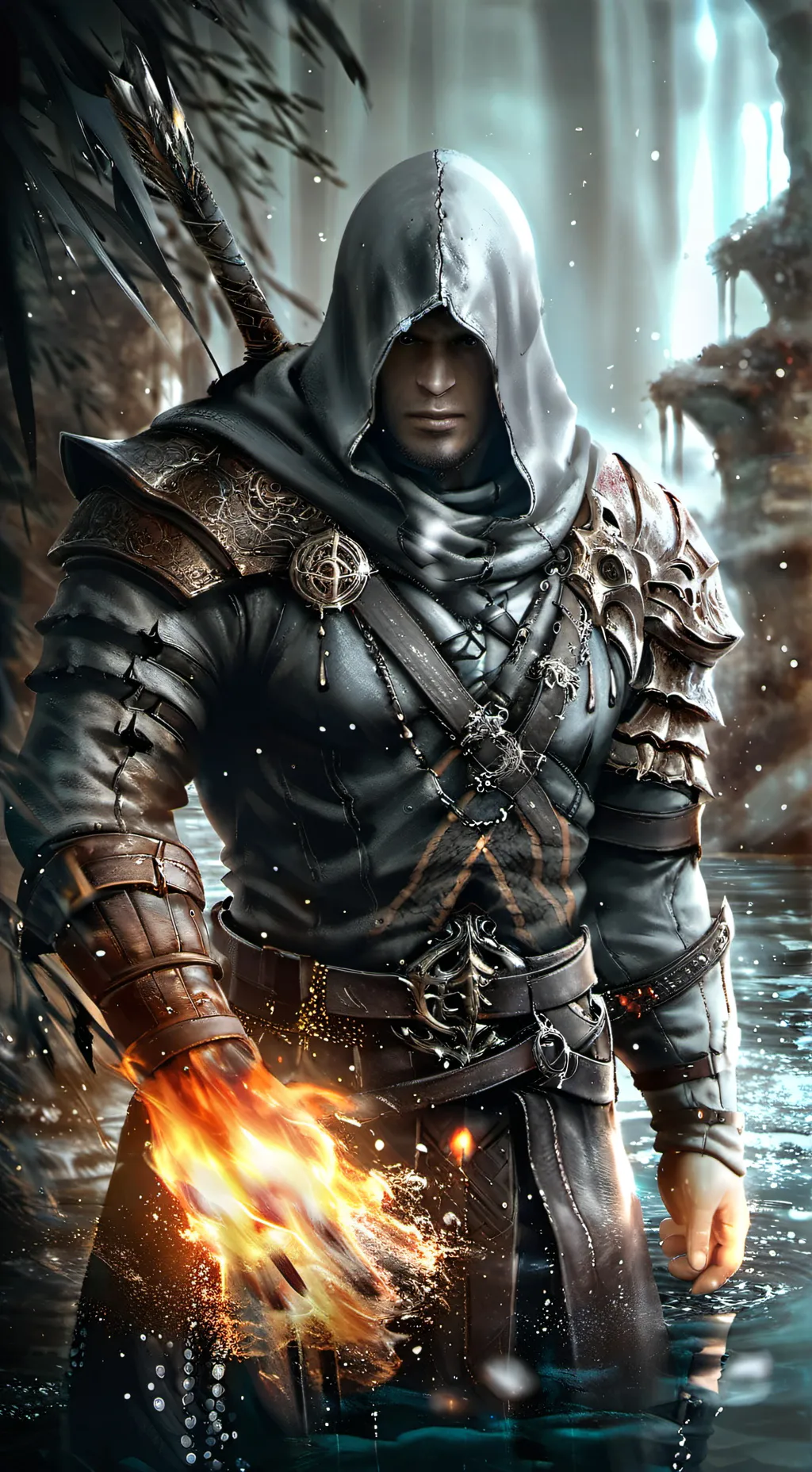 ai character: Waterflame background
