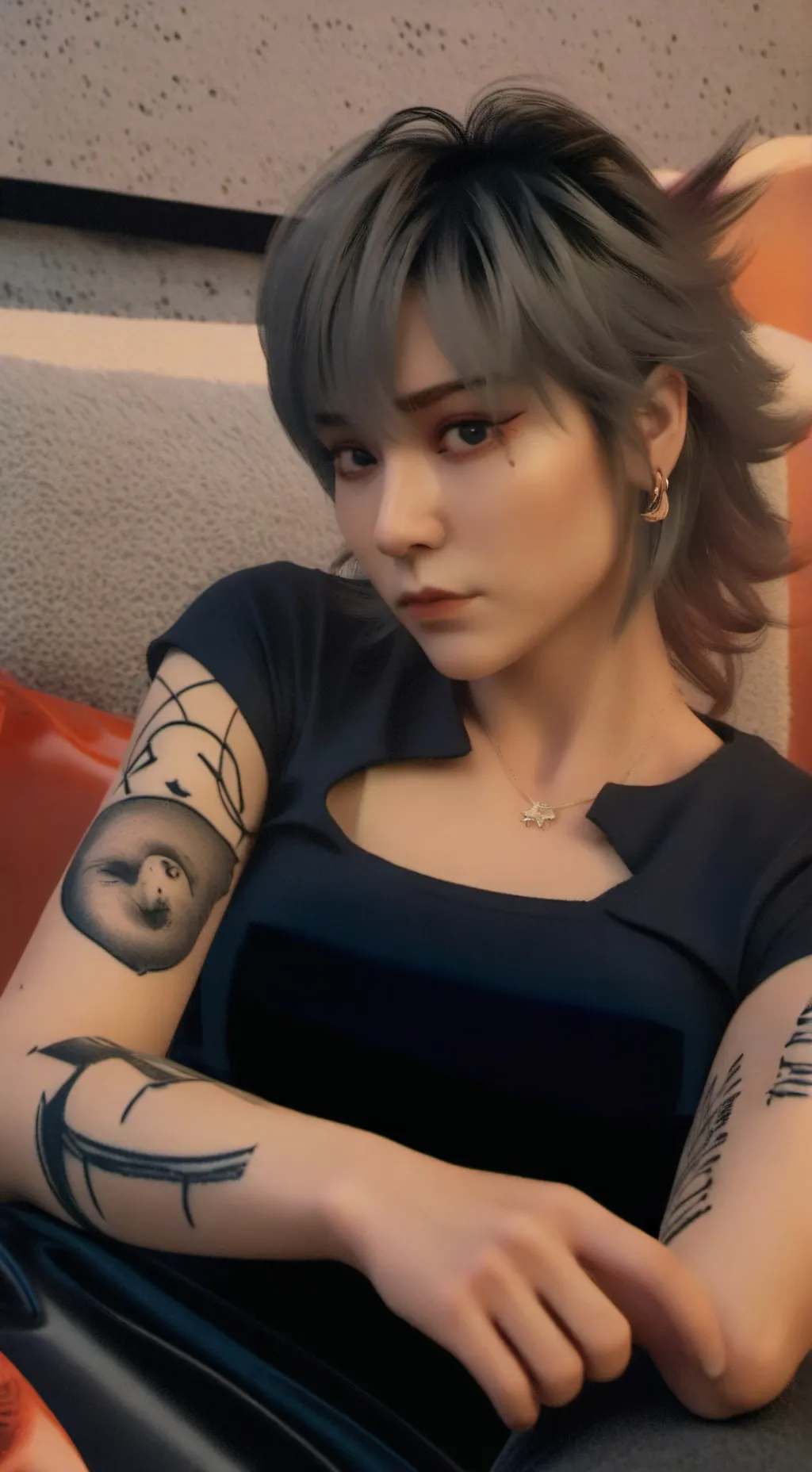 ai character: Luna background