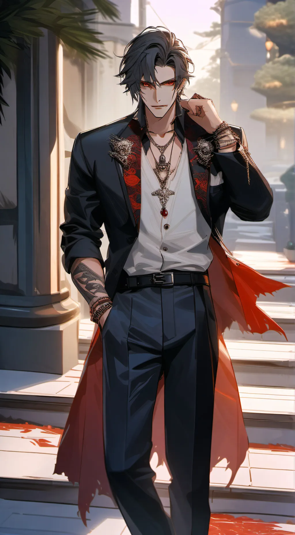 ai character: Kayden  background