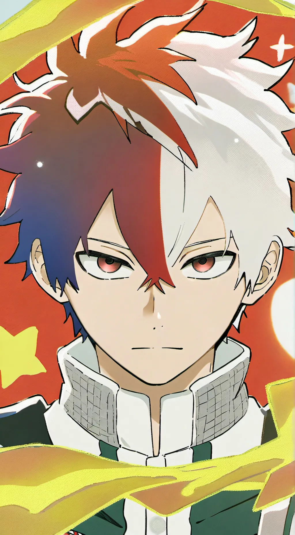 ai character: shoto todoroki background