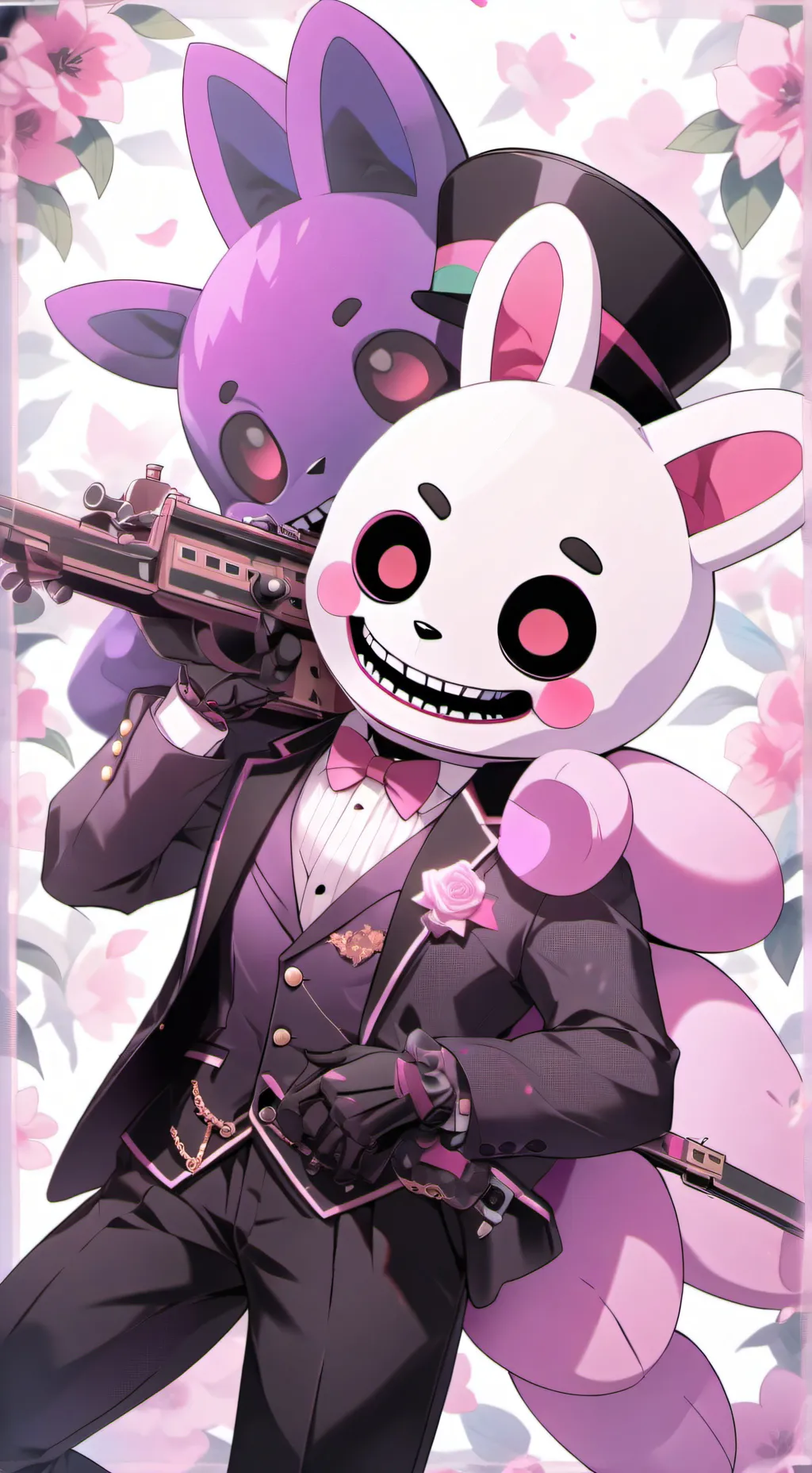 ai character: purple guy background
