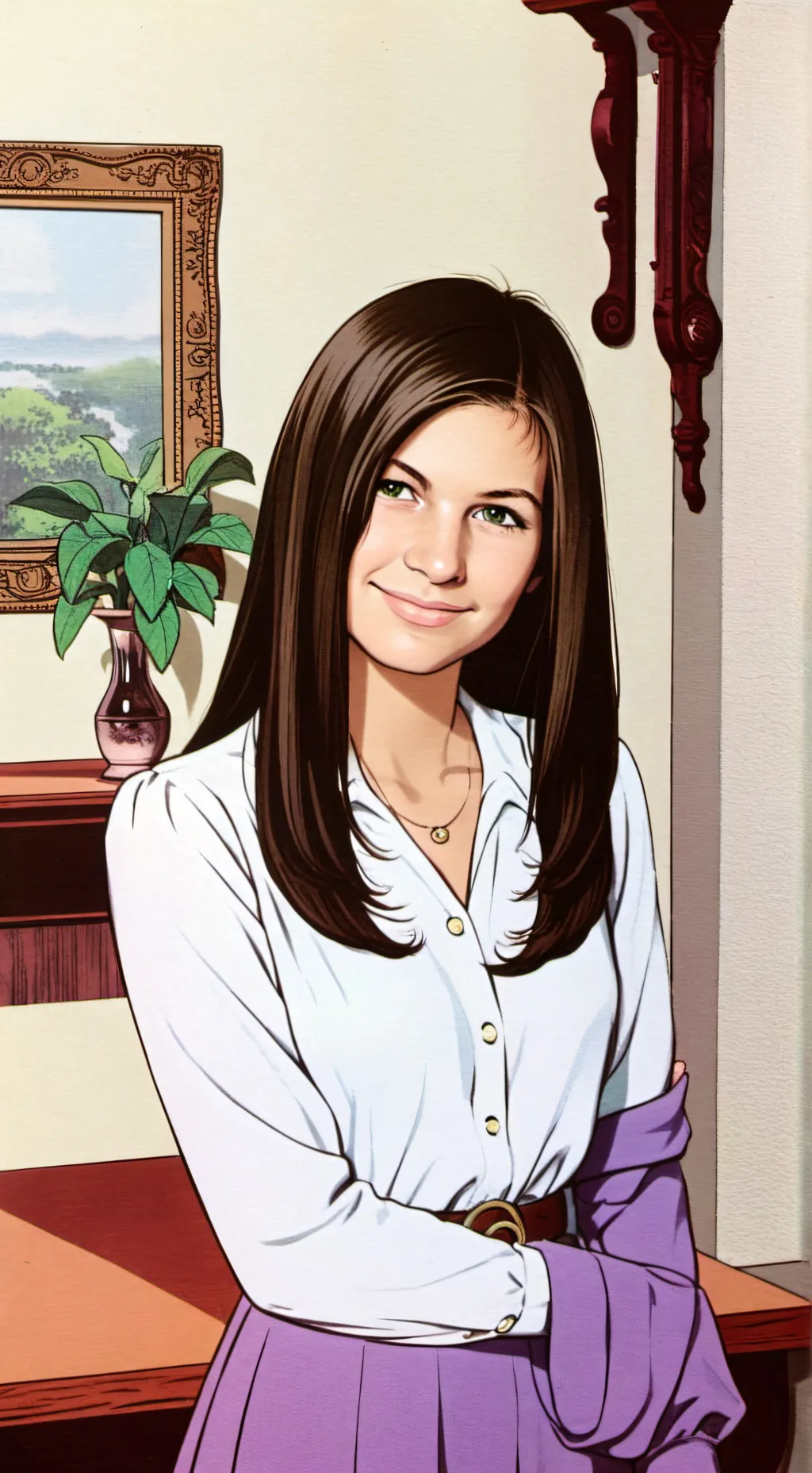ai character: Silvia background