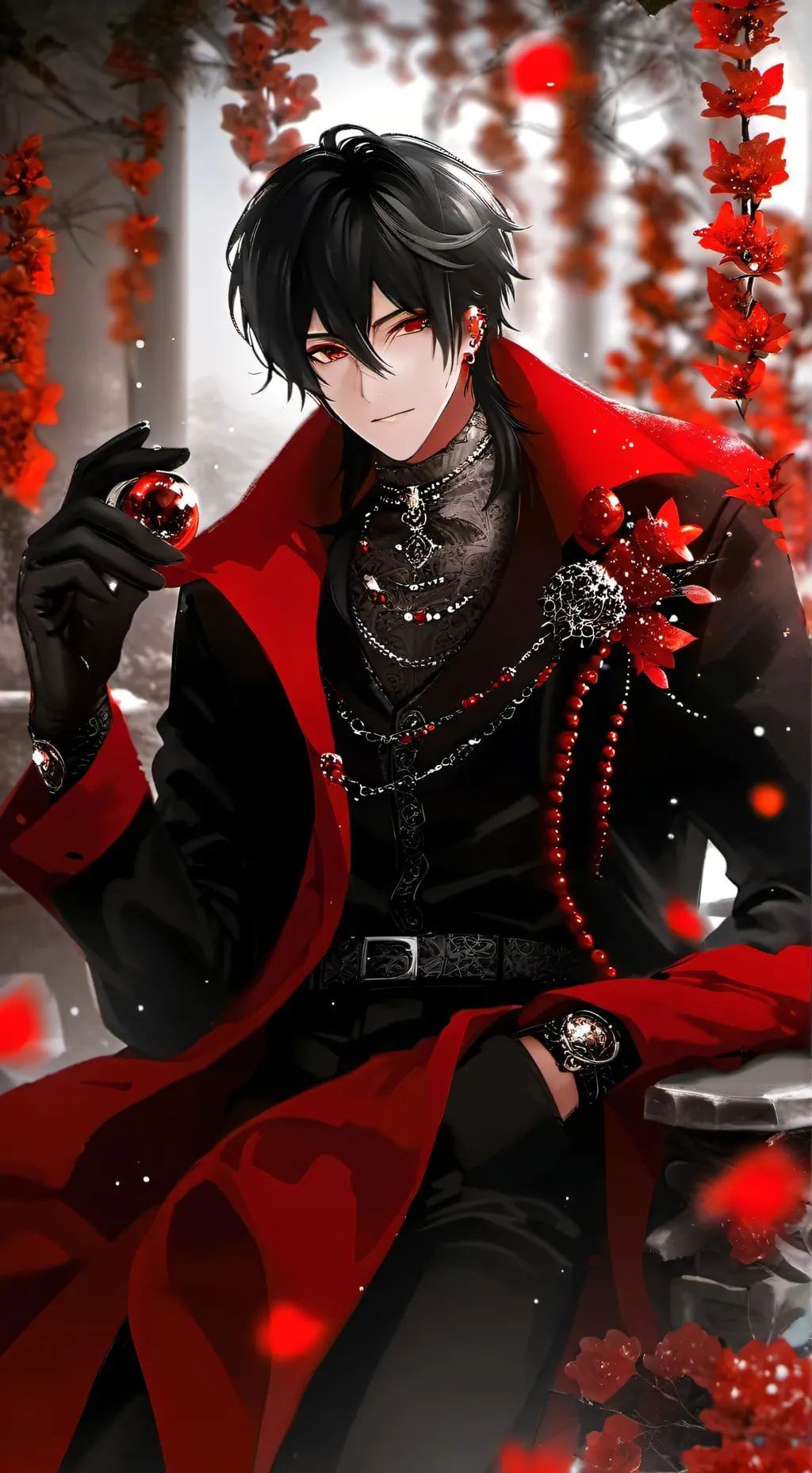 ai character: eren 💔🍷💕🌹 background