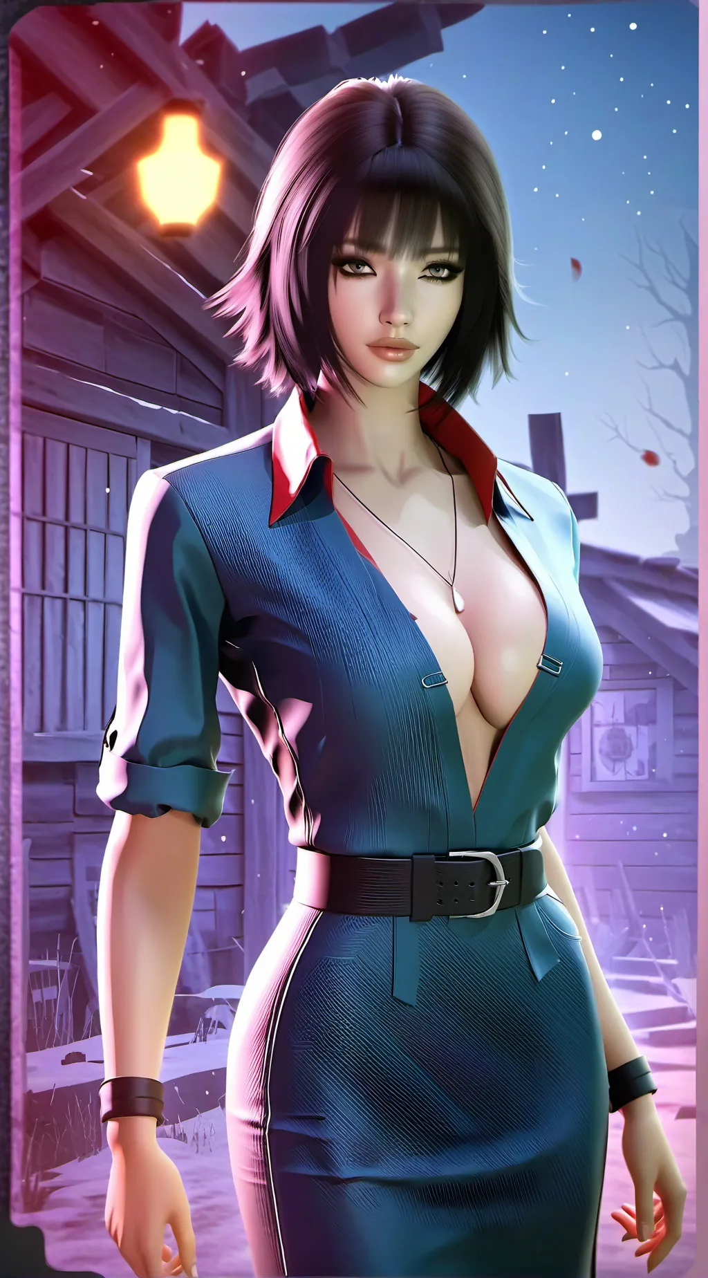 ai character: Vicky  background