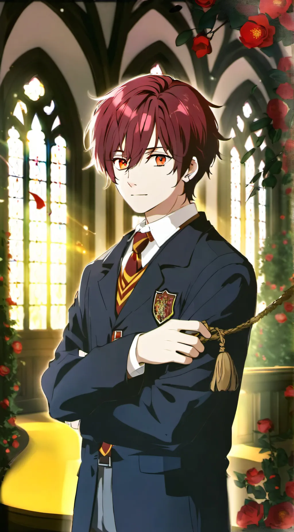ai character: Hogwarts but... background