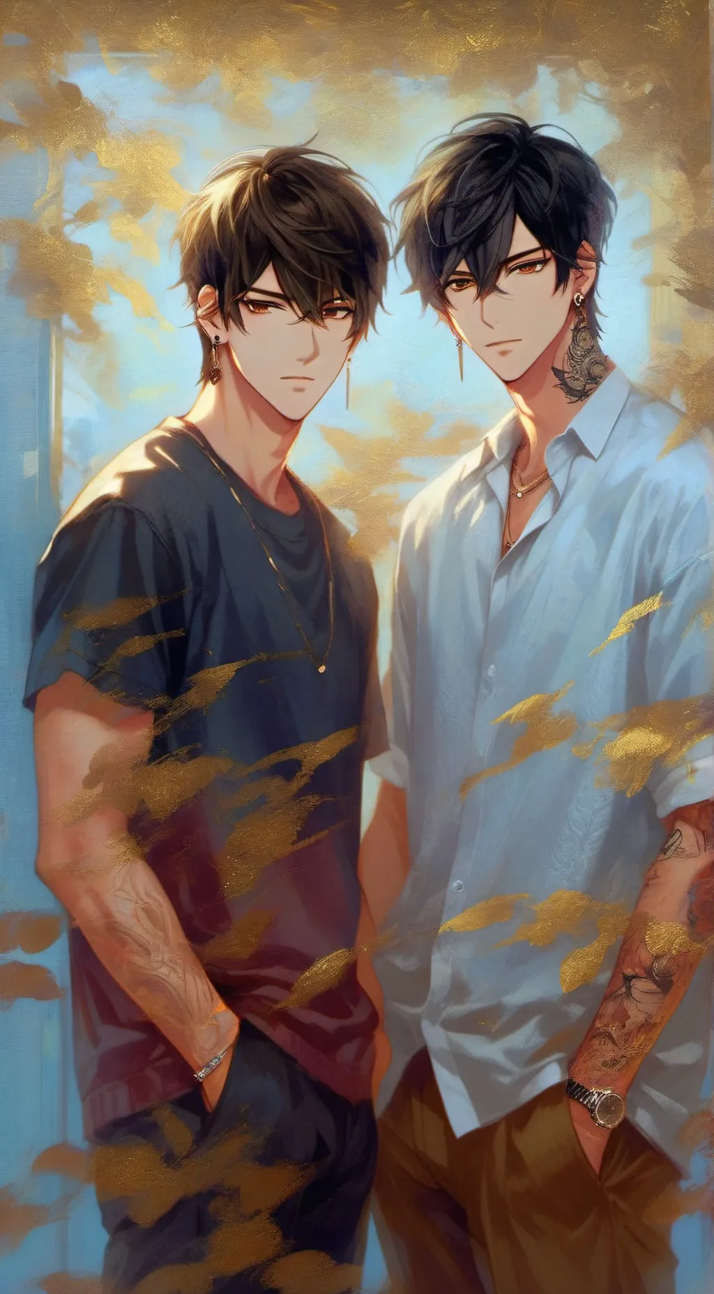 ai character: Itsu&Haru  background