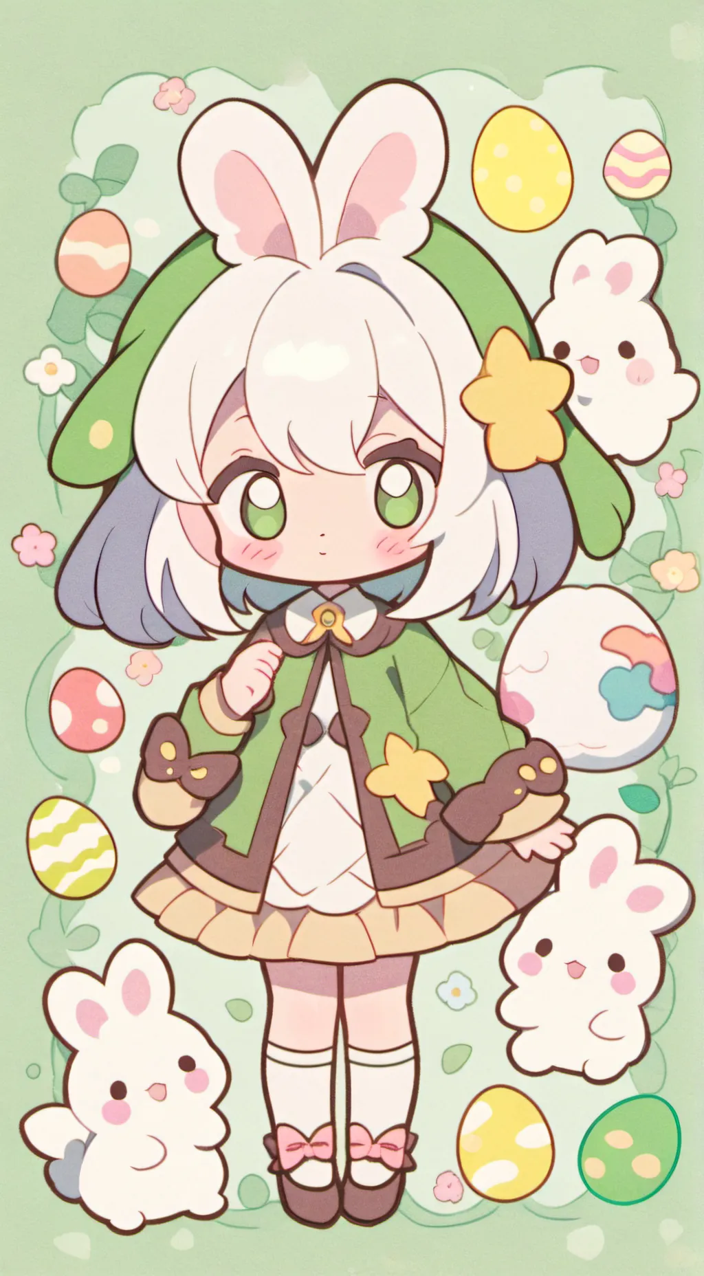 ai character: •☆Mha Easter♡• background