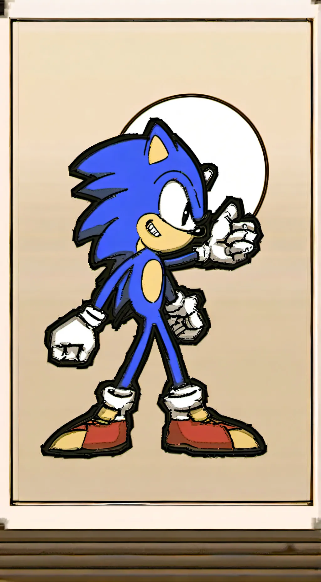 ai character: Sonic  background