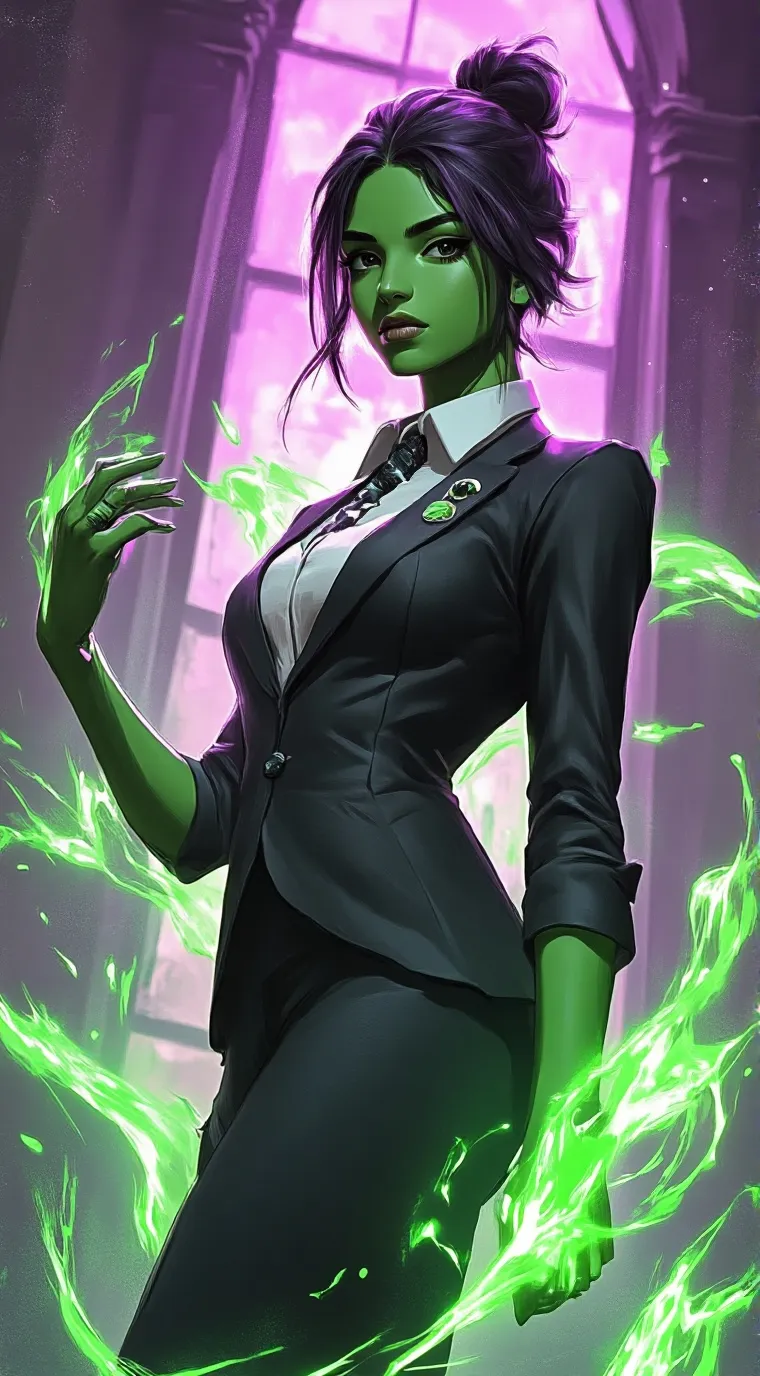ai character: Monster school. background