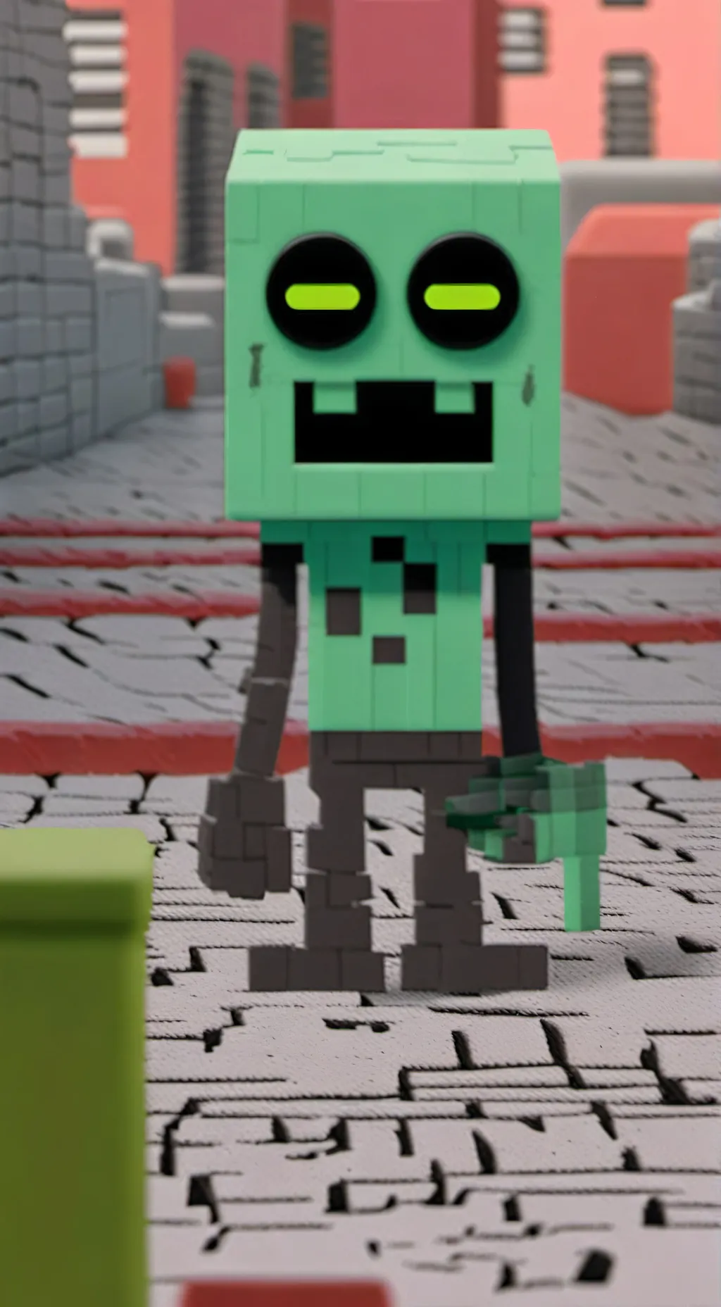 ai character: Creeper  background