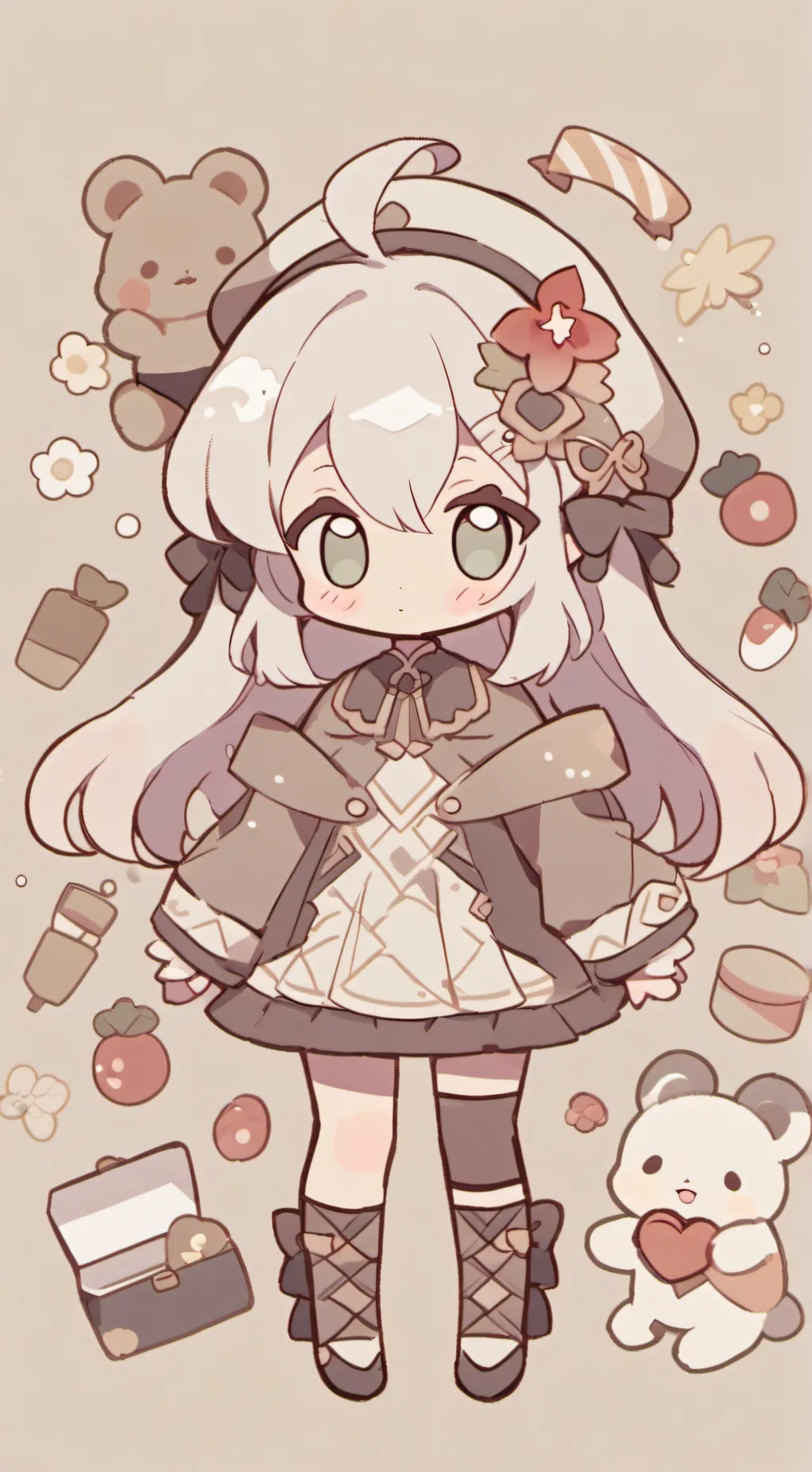 ai character: Evee (Snuppy) background