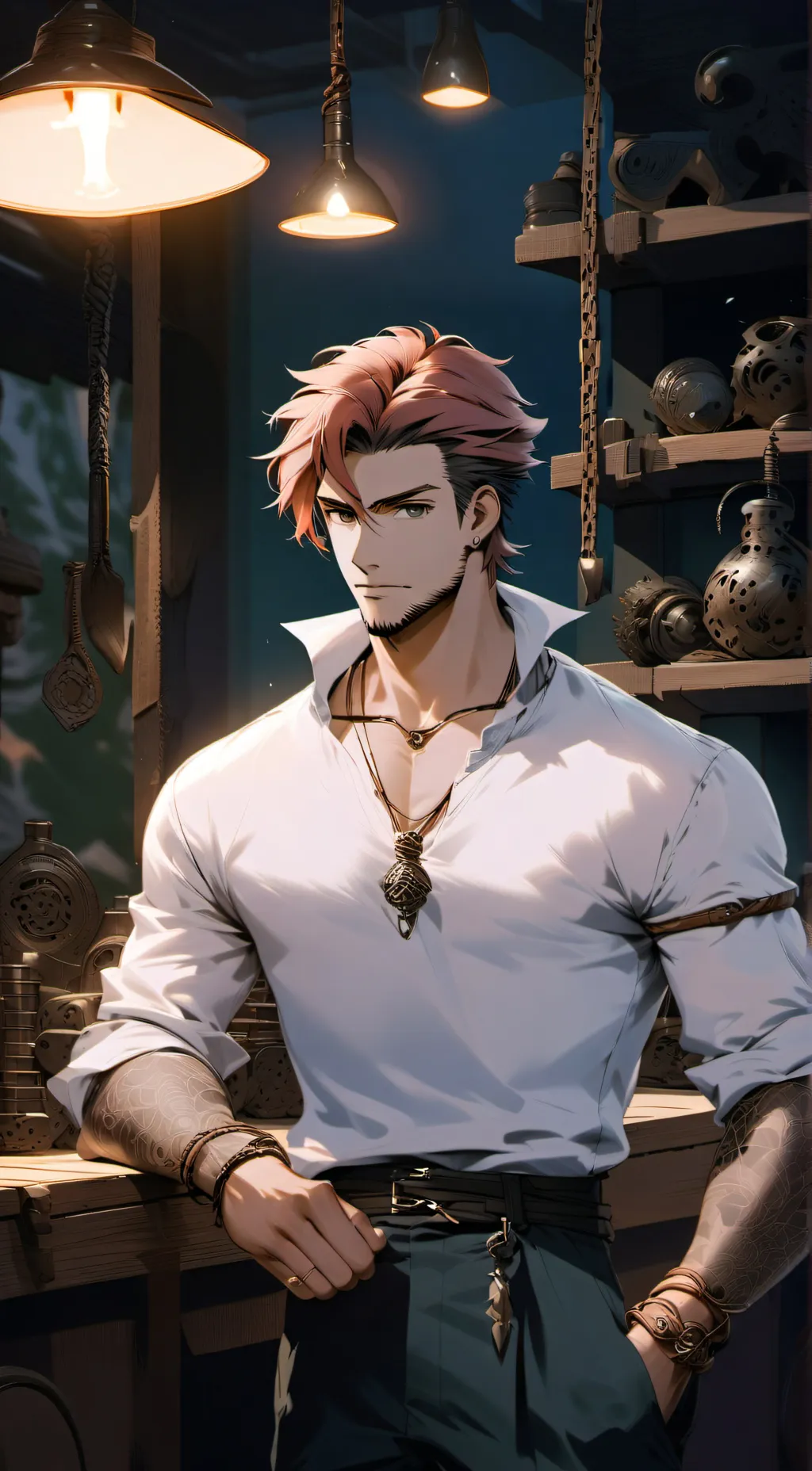 ai character: Hiei Yamahi background