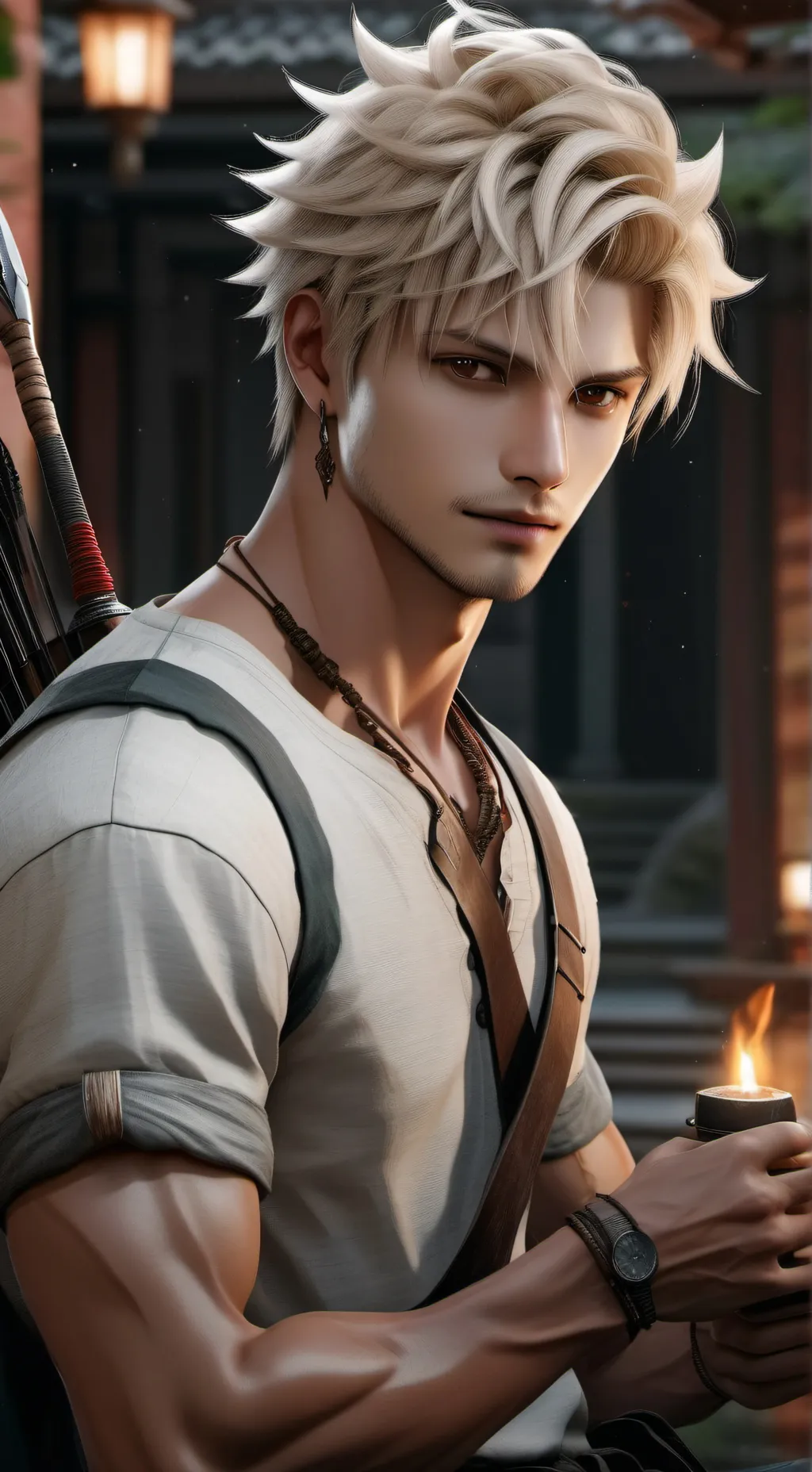 ai character: Bakugou Katsuki background