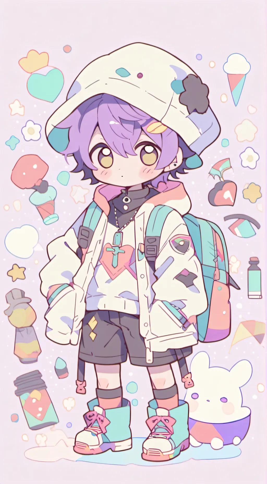 ai character: ابنك background