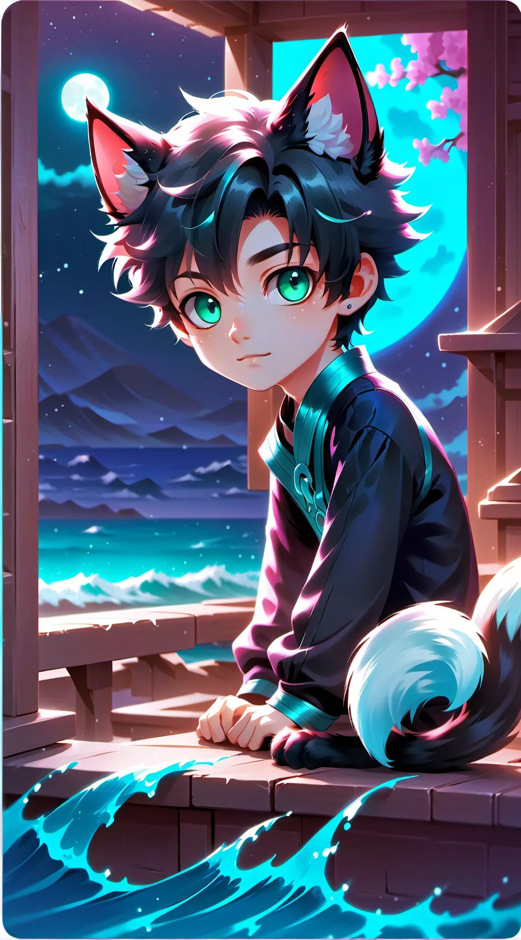 ai character: Midnight the Myste background