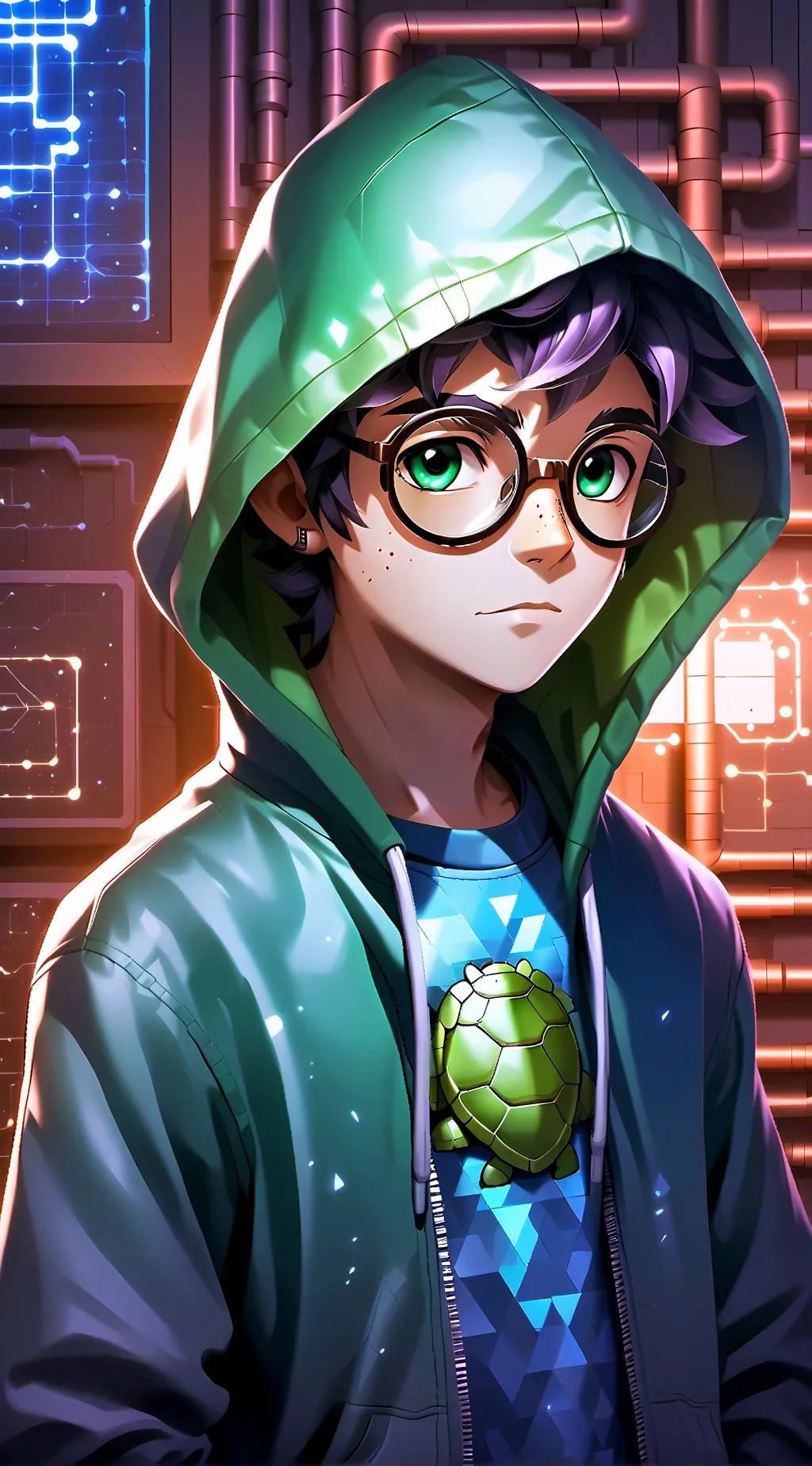 ai character: Donnie   background