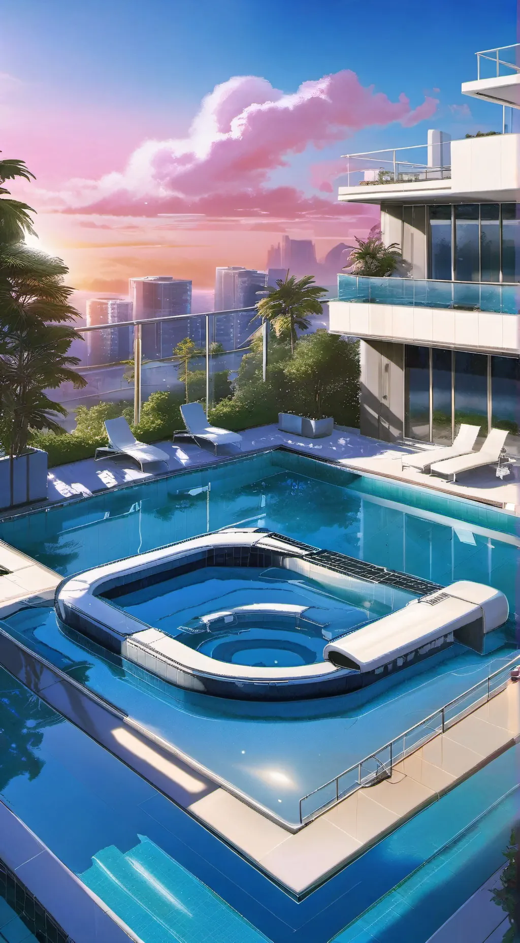 ai character: Summer hangout  background