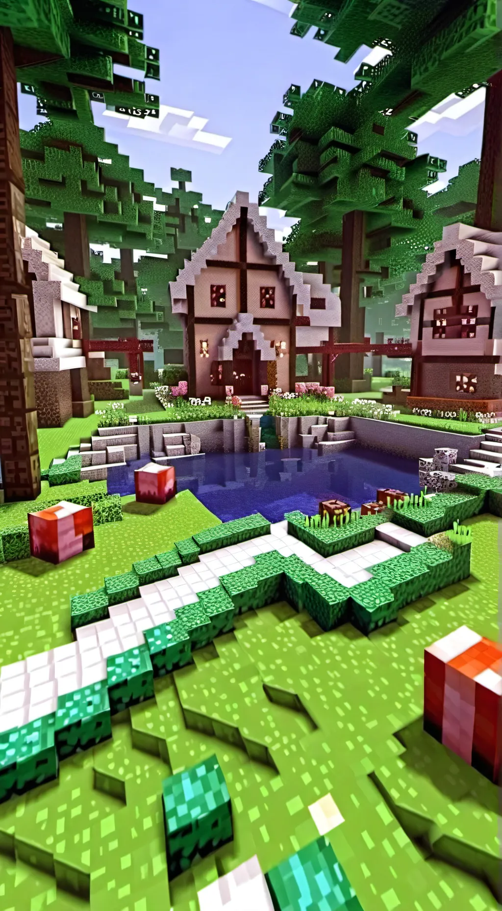ai character: Minecraft background