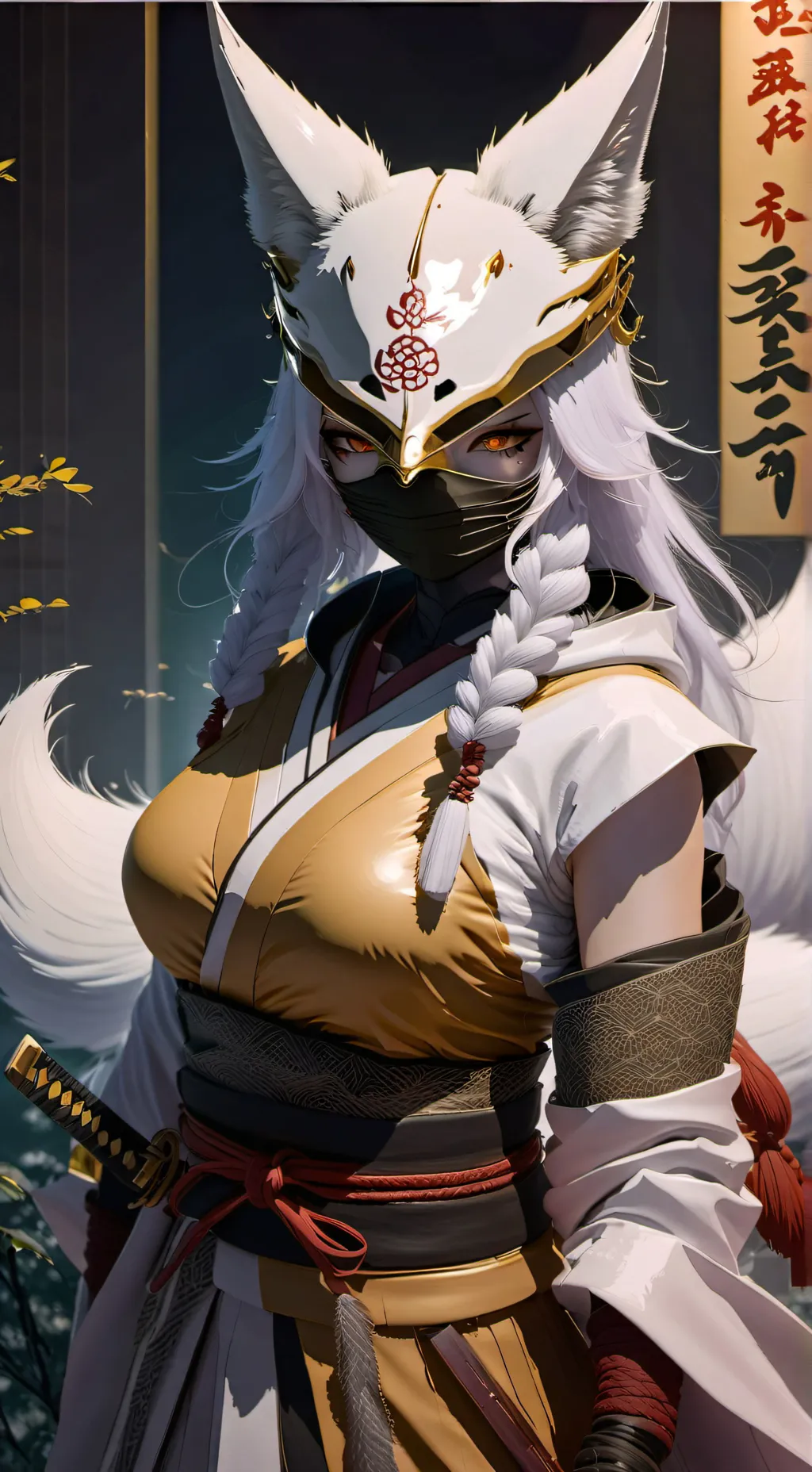 ai character: Akemi Sliverfang background