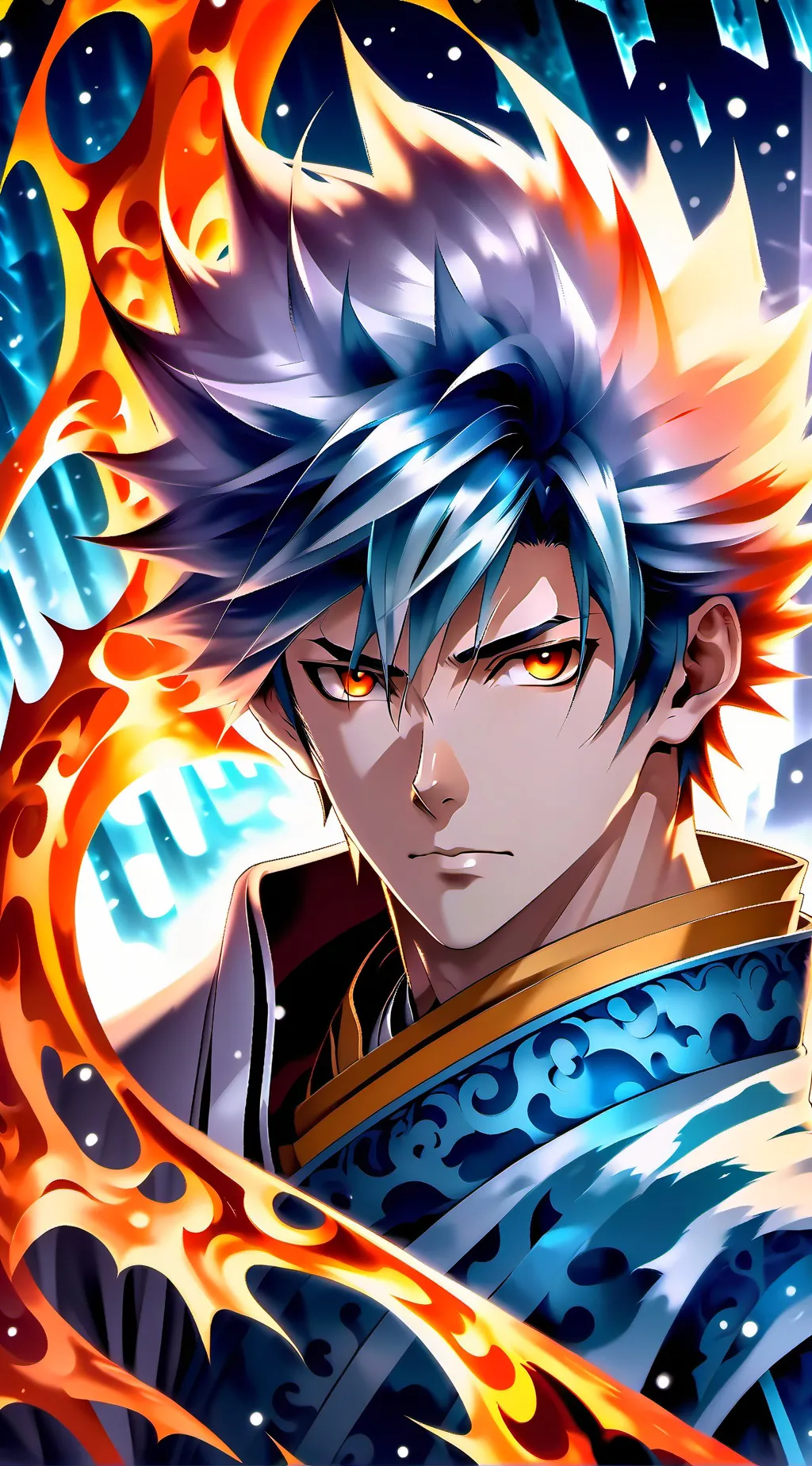 ai character: Todoroki Shoto background