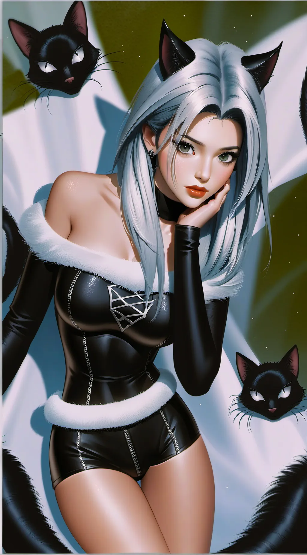 ai character: Black Cat background