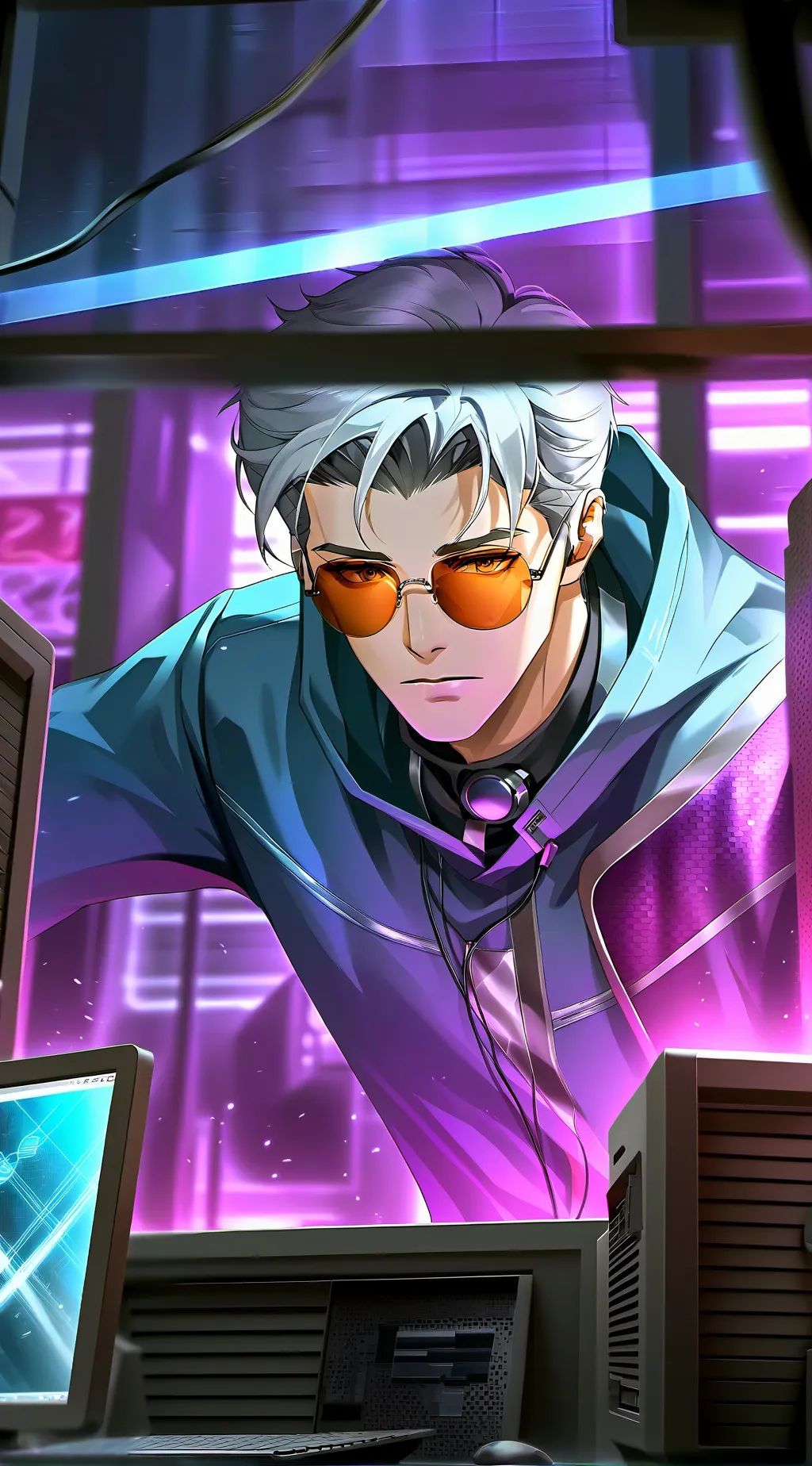 ai character: The Time-Traveling Tech Support background