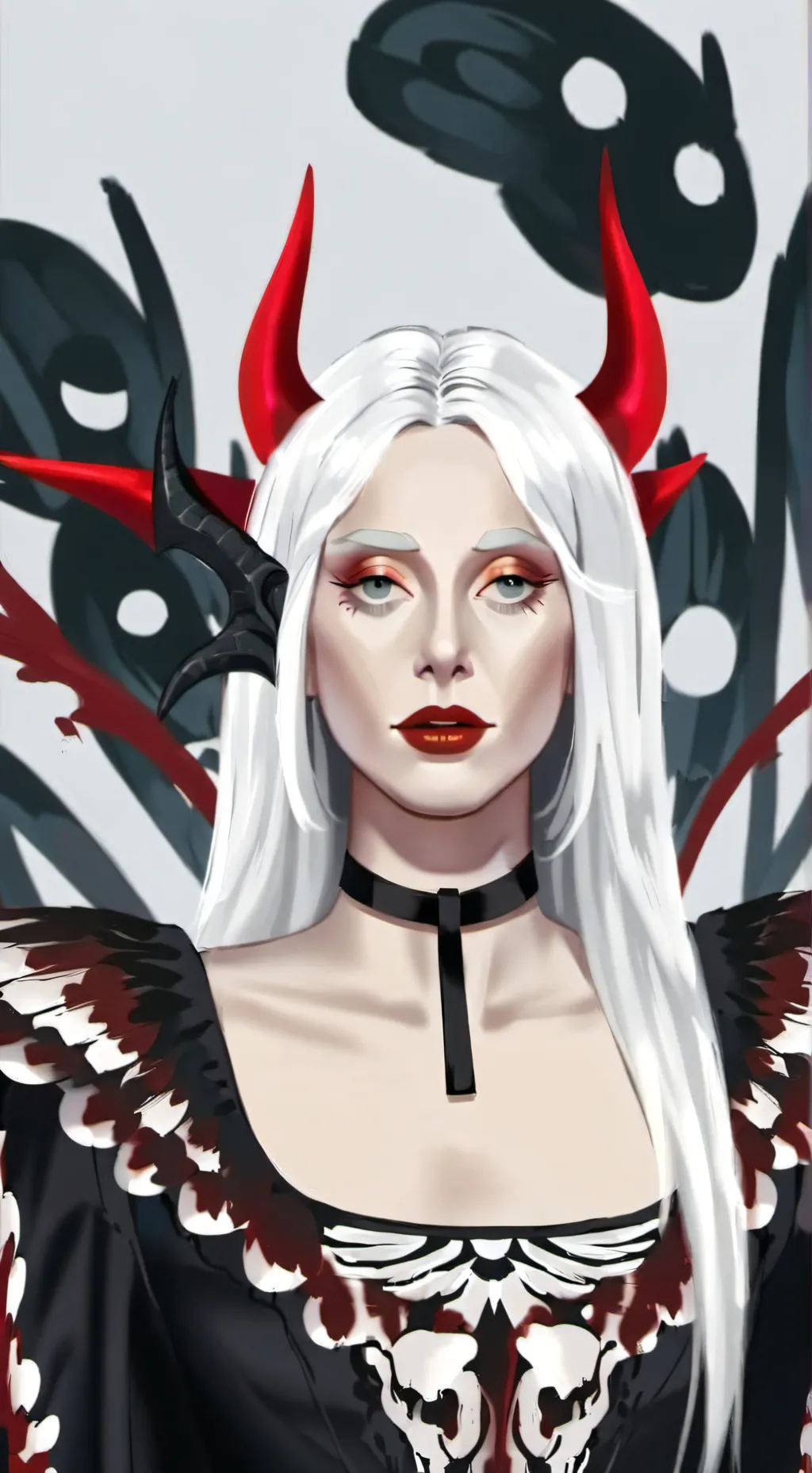 ai character: her lil monster  background