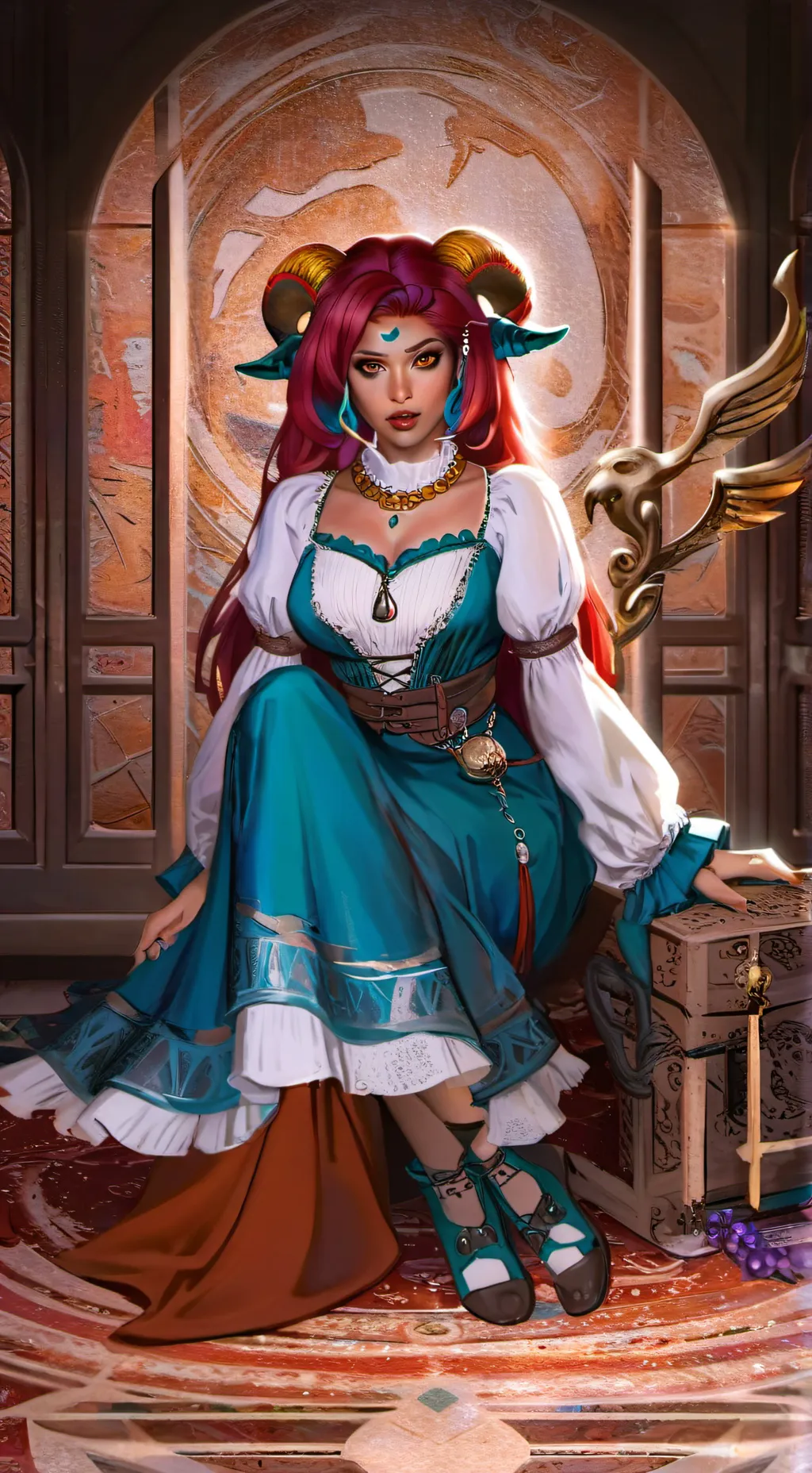 ai character: Eva the Enigmatic  background