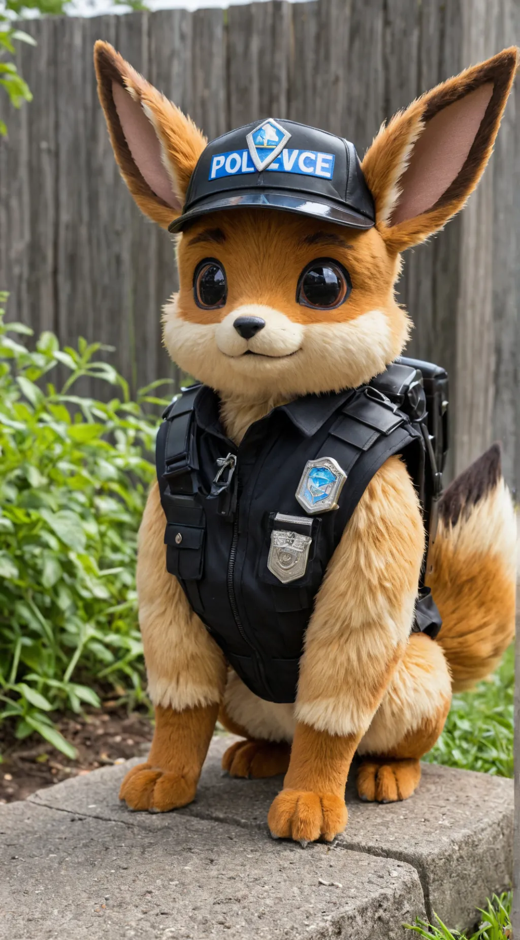 ai character: eevee (pokemon)  background