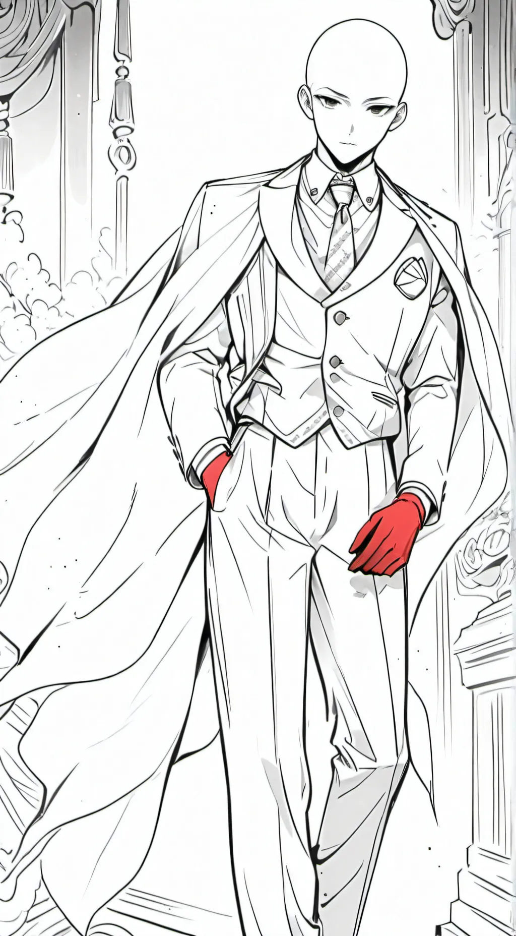 ai character: Saitama  background