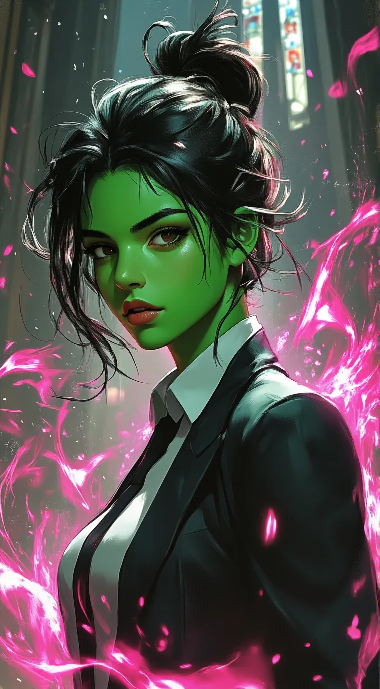 ai character: She-Hulk background