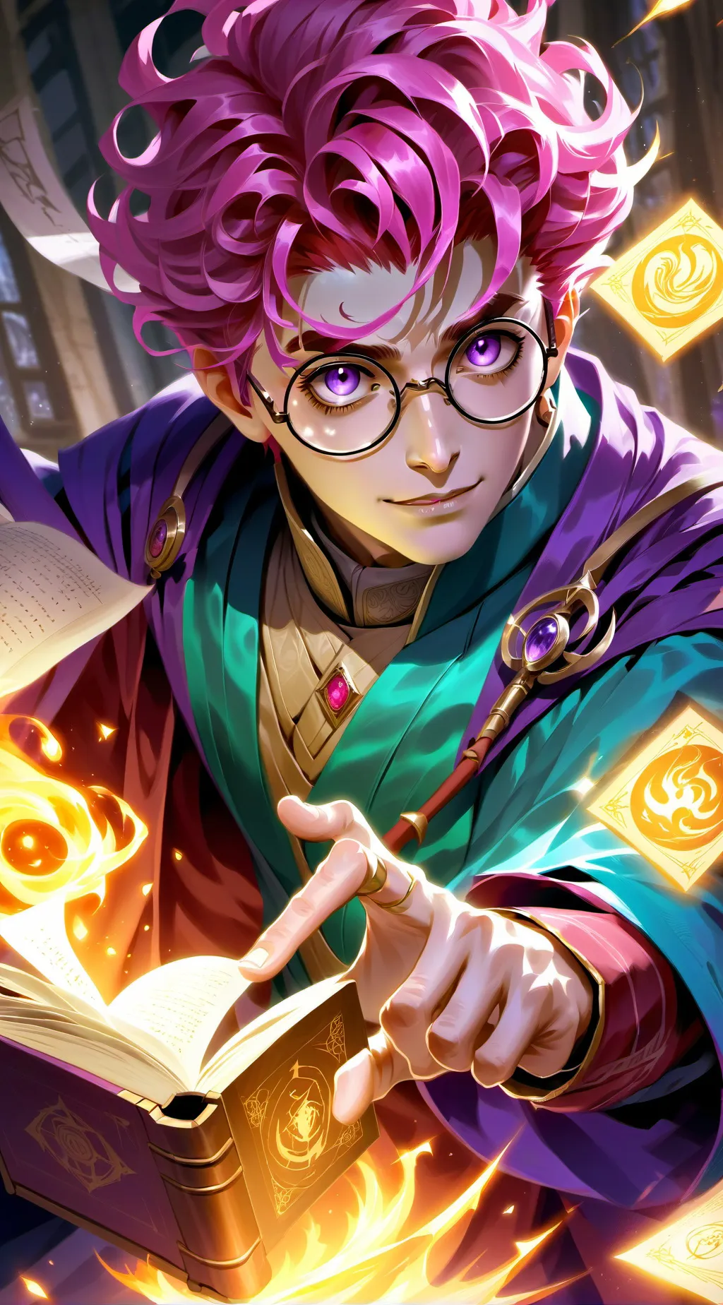ai character: Hermione Gojo background