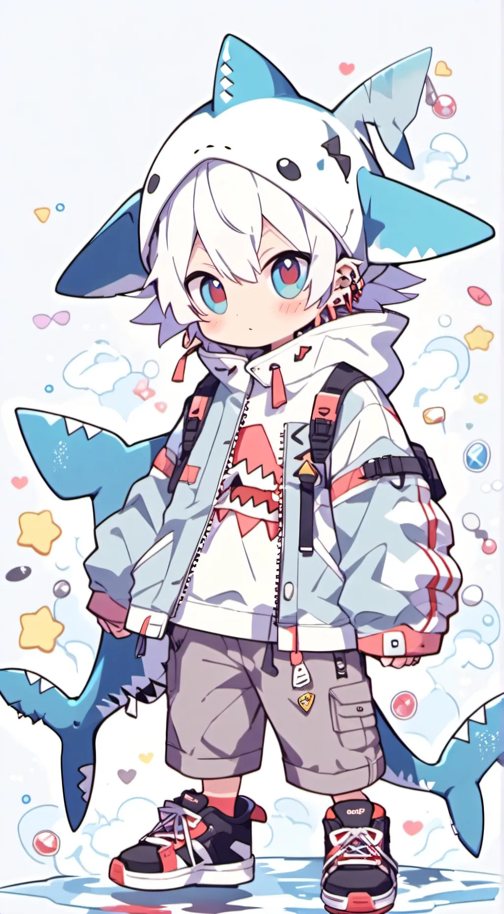 ai character: mha requin  background