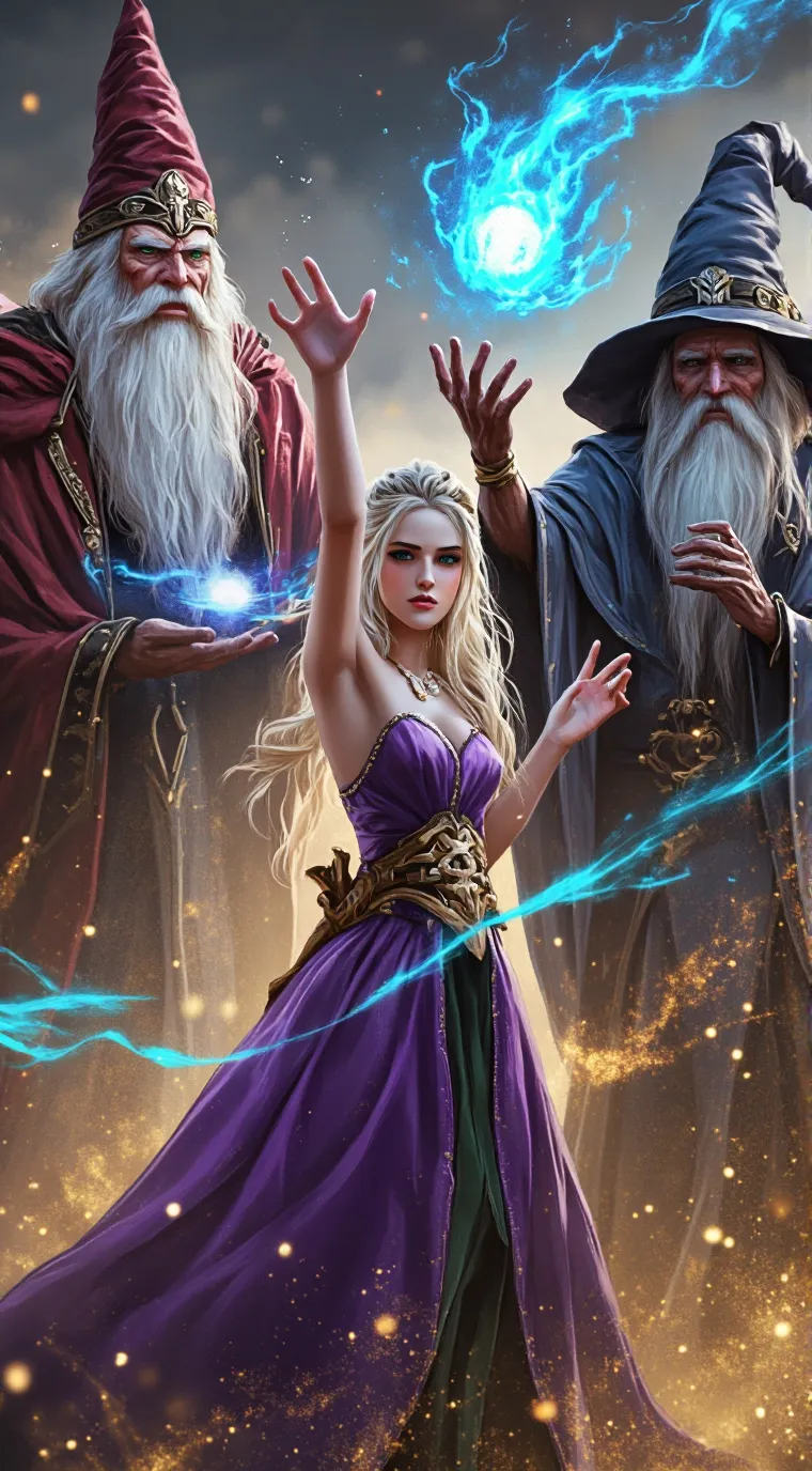 ai character: wizards battle background