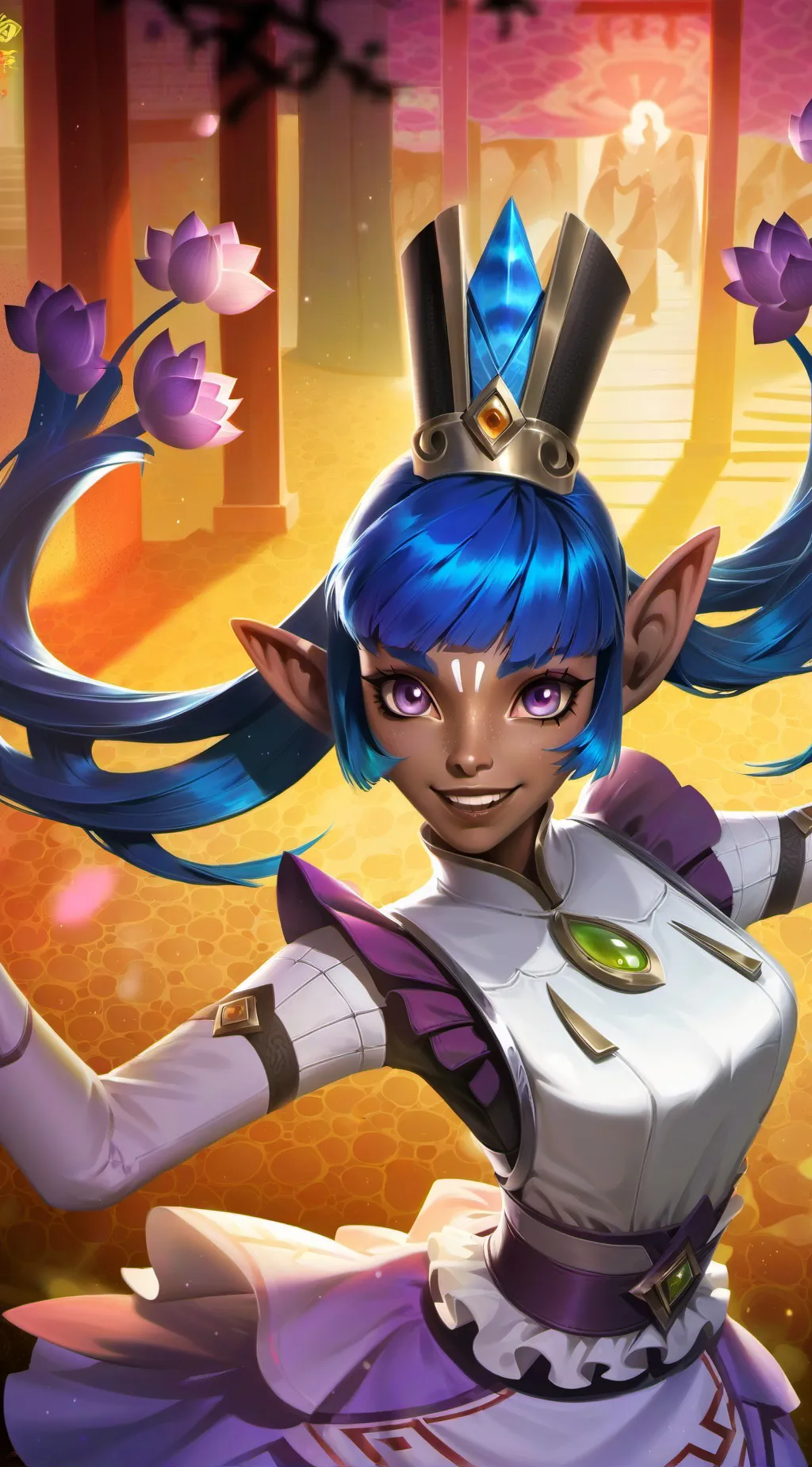 ai character: Electra Lotus background