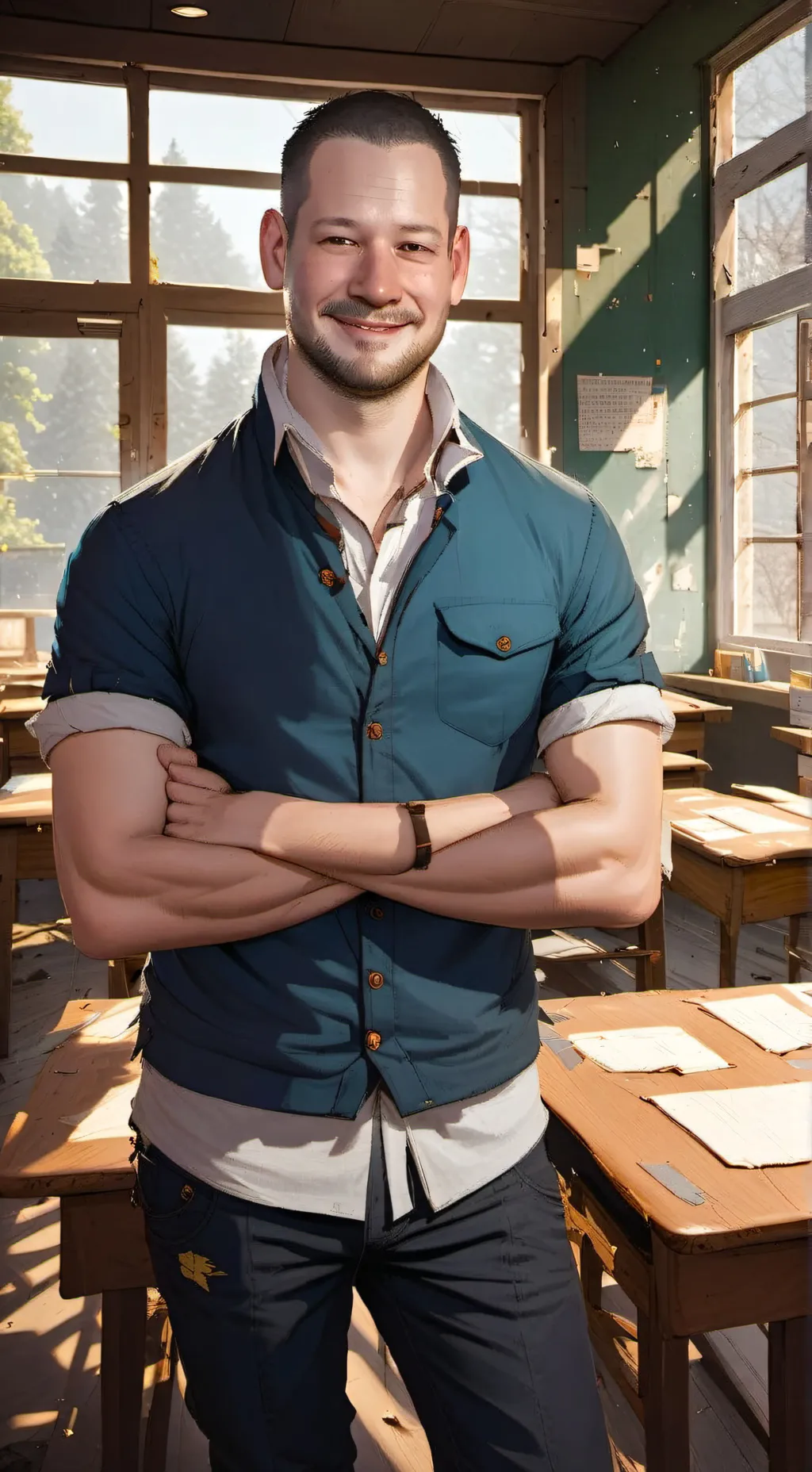 ai character: Joel Levitz  background