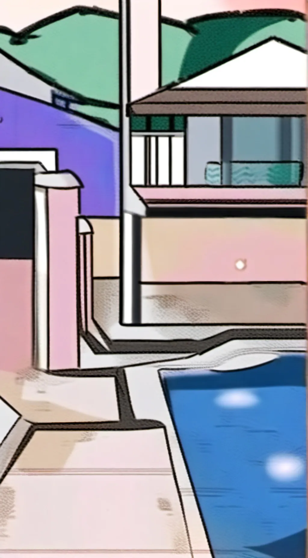 ai character: changing room background