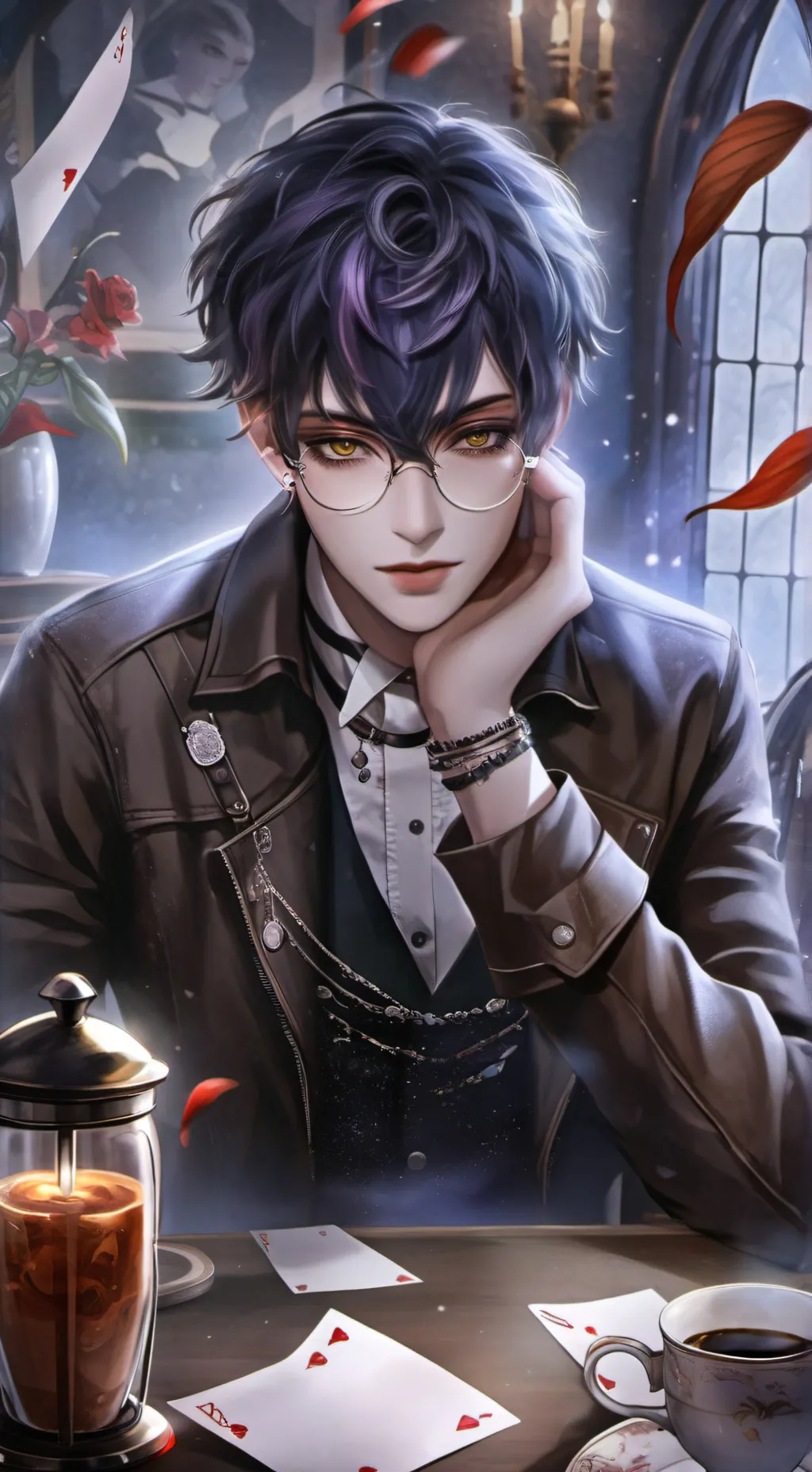 ai character: Alexander 💌❤️‍🩹 background