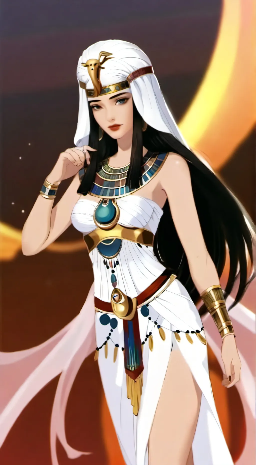 ai character: Horus {God Girl} background